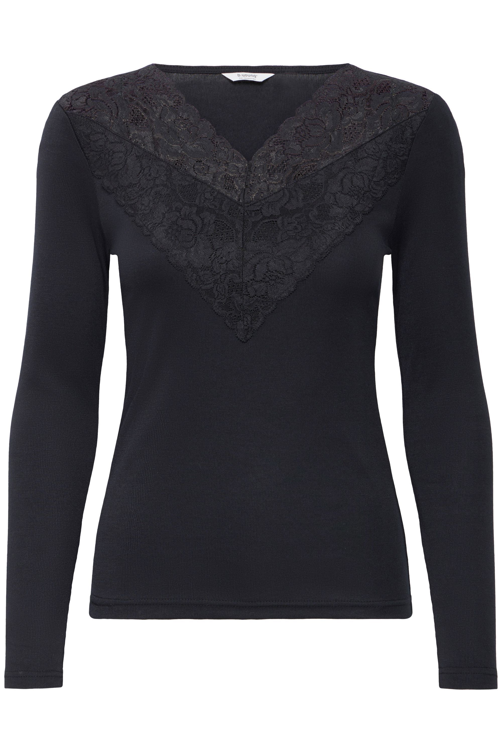 b.young Longsweatshirt "Longtop BYPIRENI LACE TOP -" günstig online kaufen