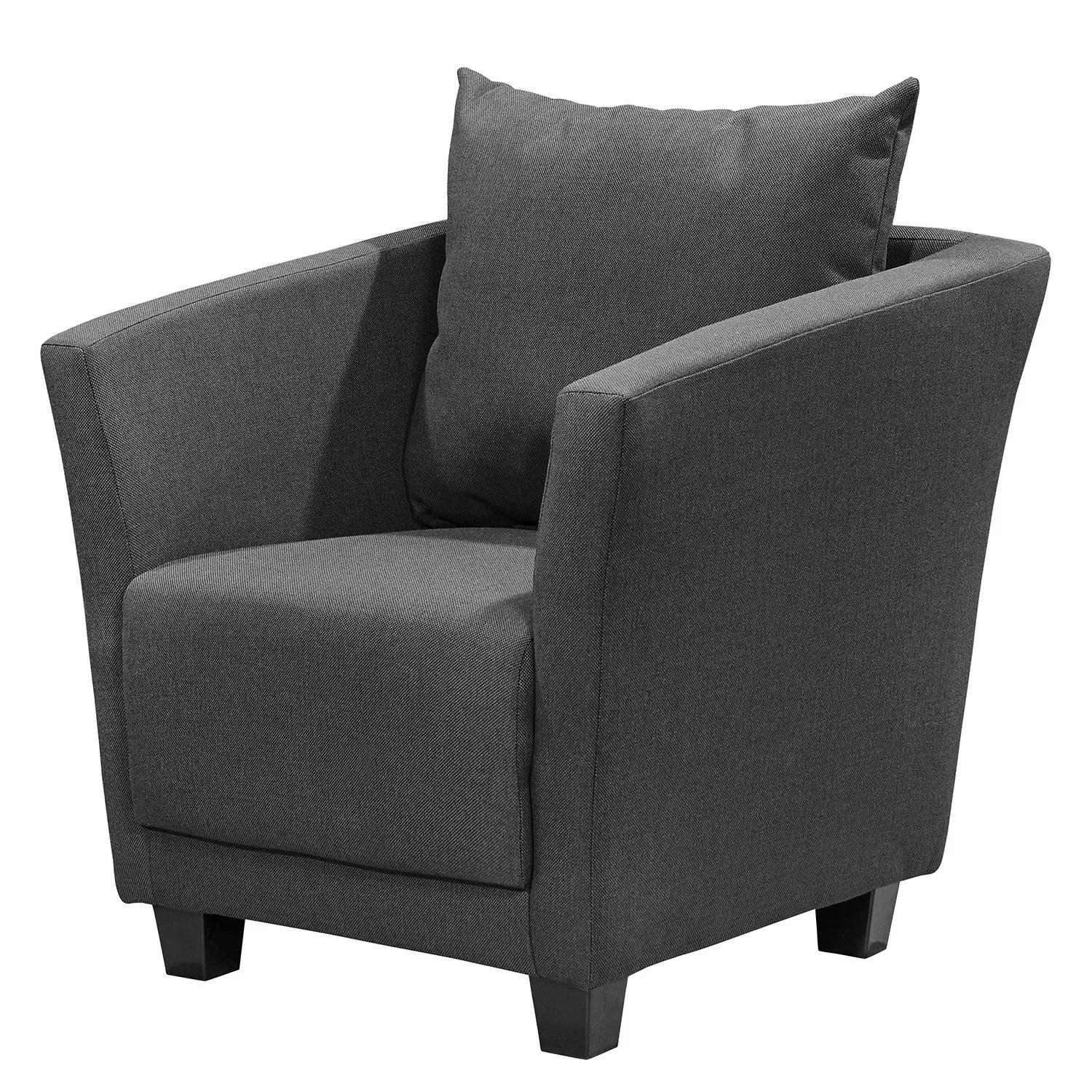 home24 Fredriks Sessel Ondara II Dunkelgrau Strukturstoff 72x71x73 cm (BxHx günstig online kaufen
