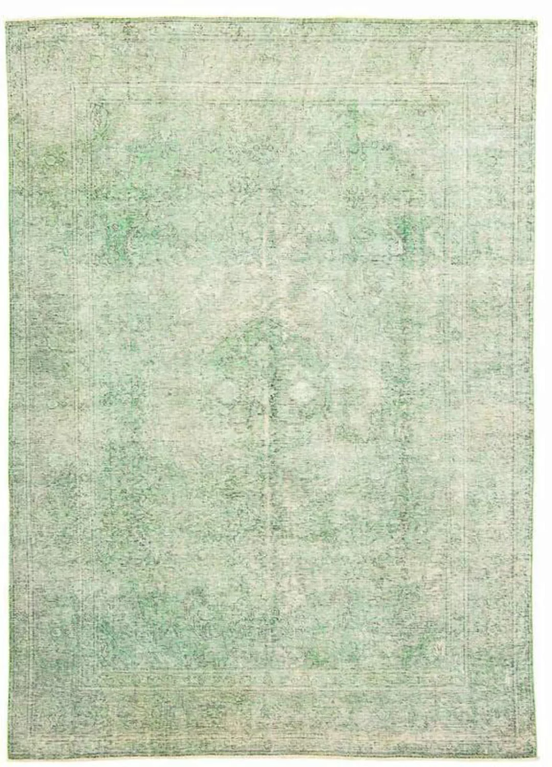 morgenland Teppich »Vintage - 330 x 238 cm - hellgrün«, rechteckig, Wohnzim günstig online kaufen