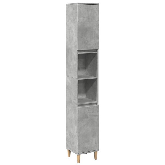 vidaXL Badezimmerspiegelschrank Badschrank Betongrau 30x30x190 cm Holzwerks günstig online kaufen