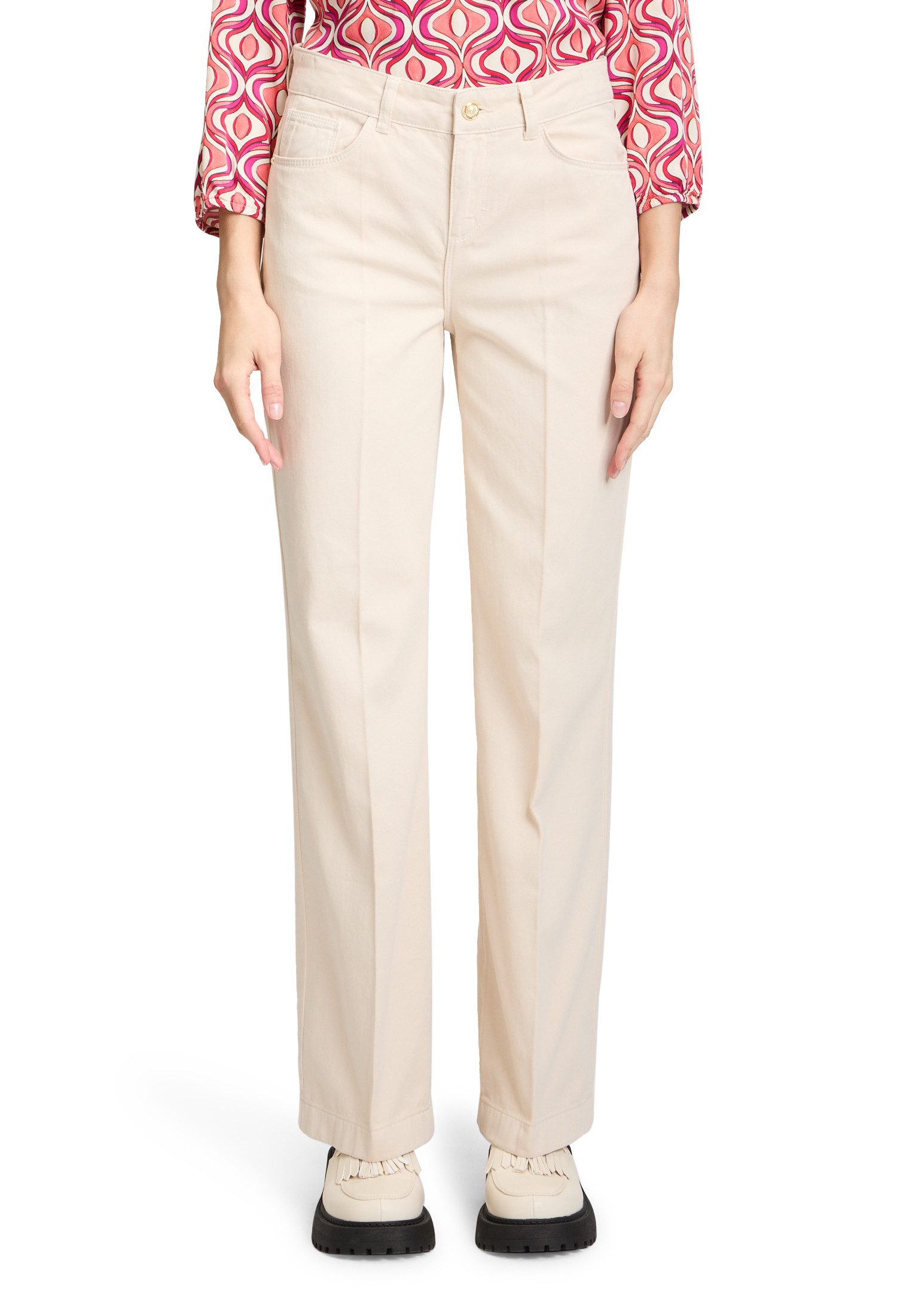 Cartoon Stoffhose Cartoon Casual-Hose mit Bügelfalte günstig online kaufen
