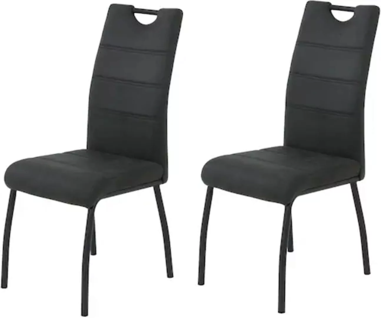 HELA 4-Fußstuhl »PETRA«, (Set), 2 St., Vierfußstuhl; Vintage Optik; mit Gri günstig online kaufen