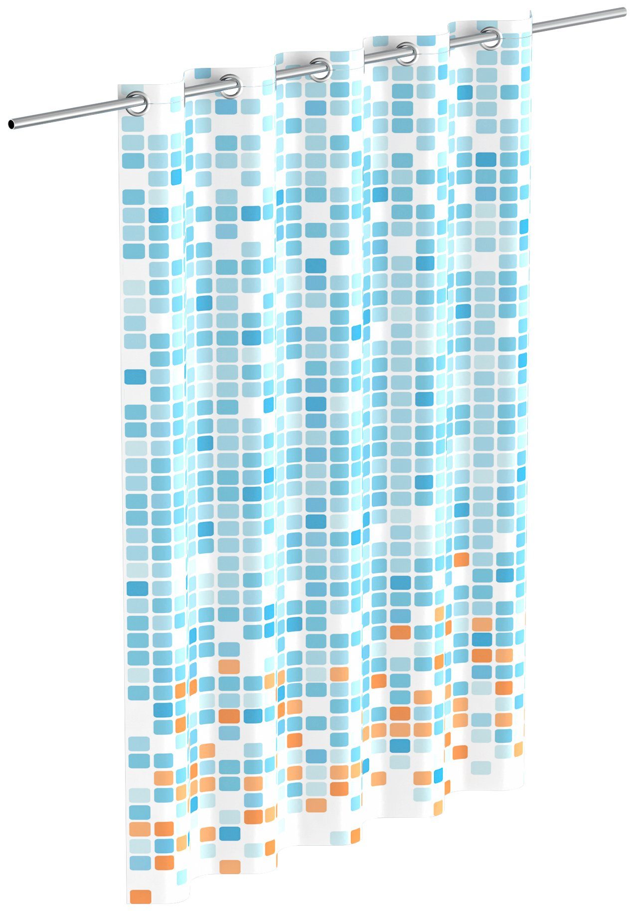 Eisl Duschvorhang Mosaik GRAU Breite 180 günstig online kaufen