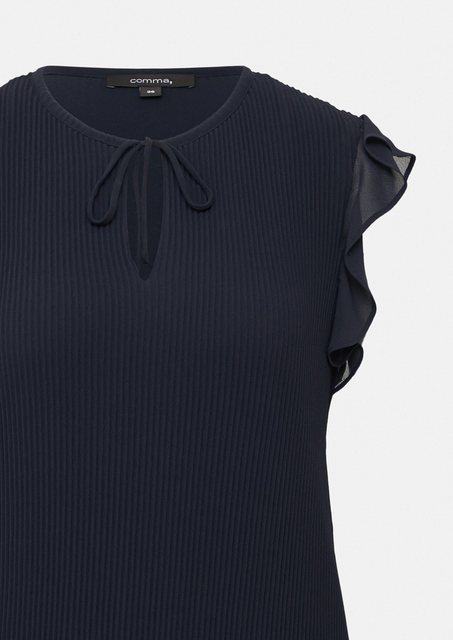 Comma Minikleid Mini-Kleid mit Plisseefalten günstig online kaufen