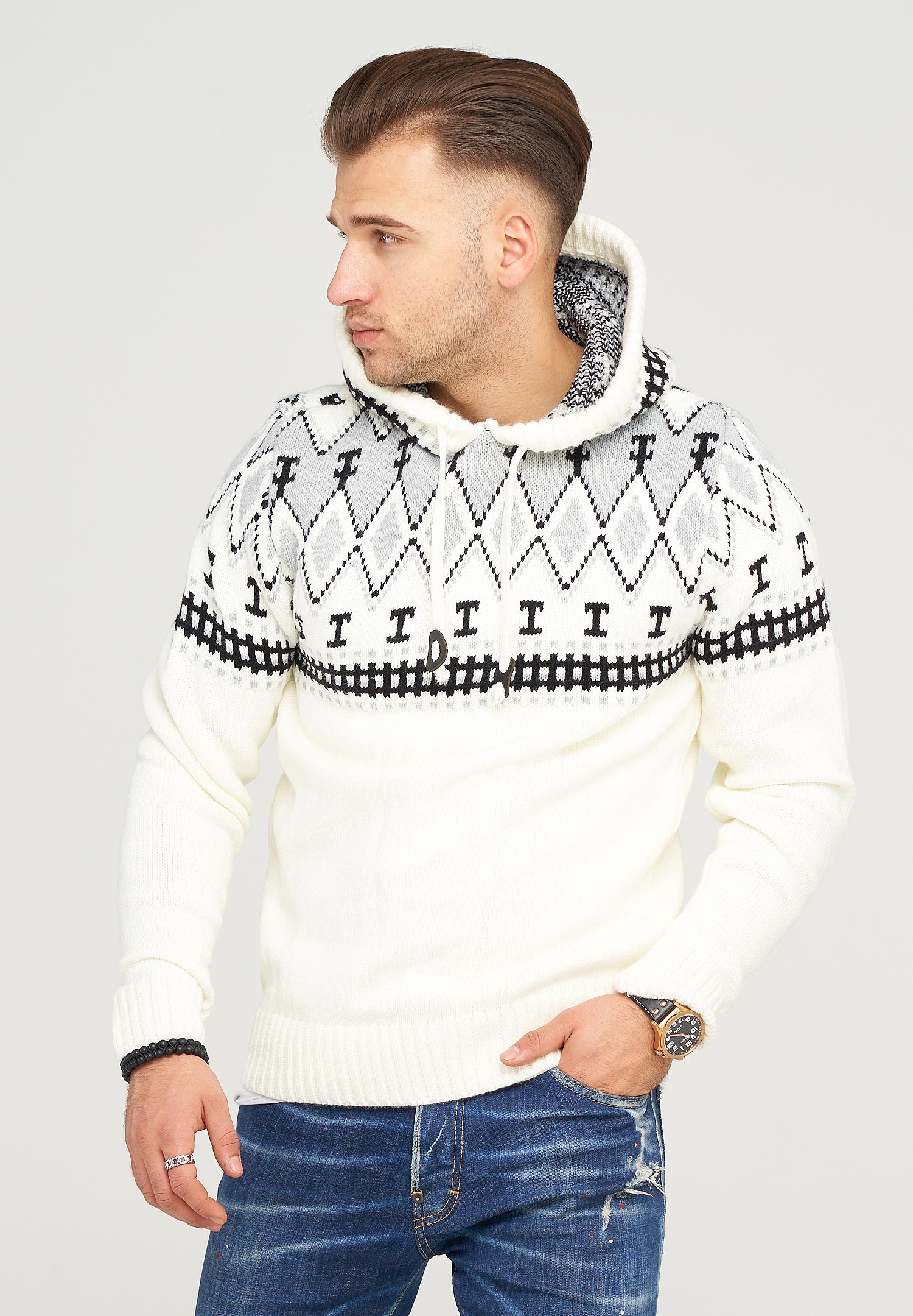 behype Strickpullover "BHCHRIS", im Norweger-Stil günstig online kaufen