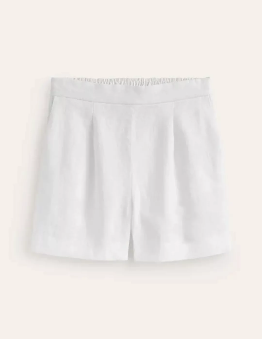 Hampstead Shorts aus Leinen Damen Boden, Weiß günstig online kaufen