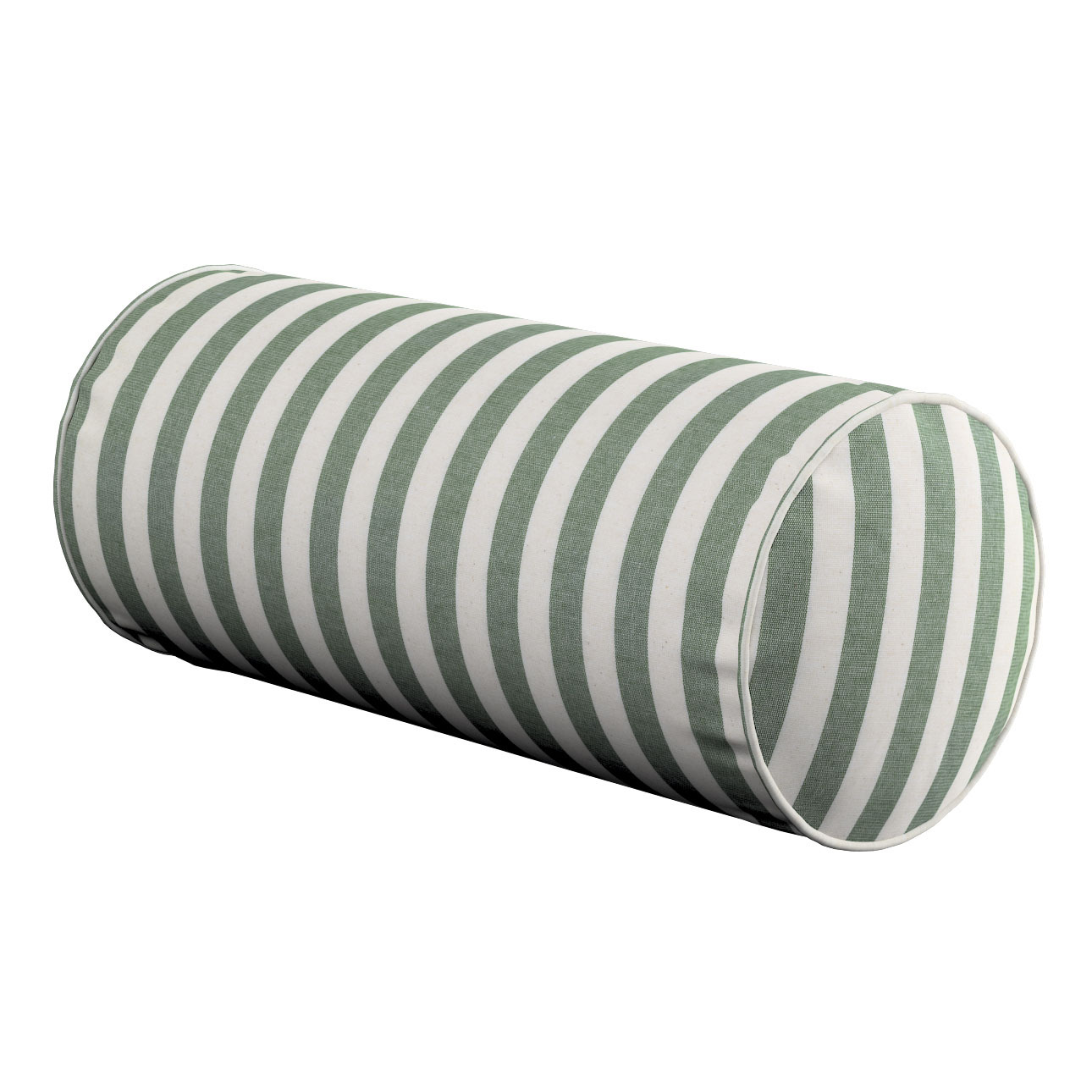 Einfache Nackenrolle, grün-ecru, Ø 16 x 40 cm, Quadro (144-35) günstig online kaufen