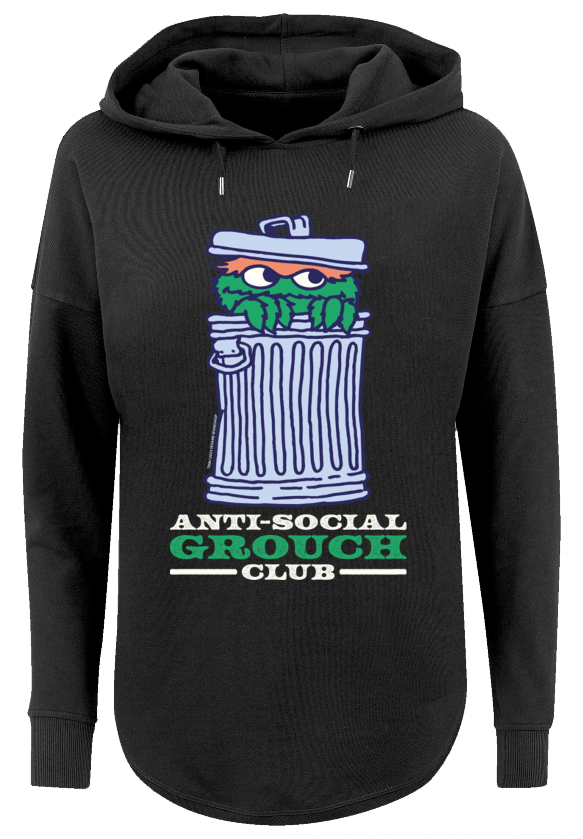 F4NT4STIC Kapuzenpullover "Sesamstraße Anti Social Grouch Club", Premium Qu günstig online kaufen