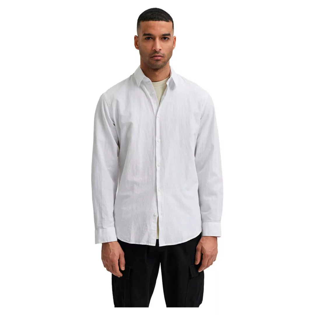 Selected Homme – Leinenhemd in Weiß günstig online kaufen