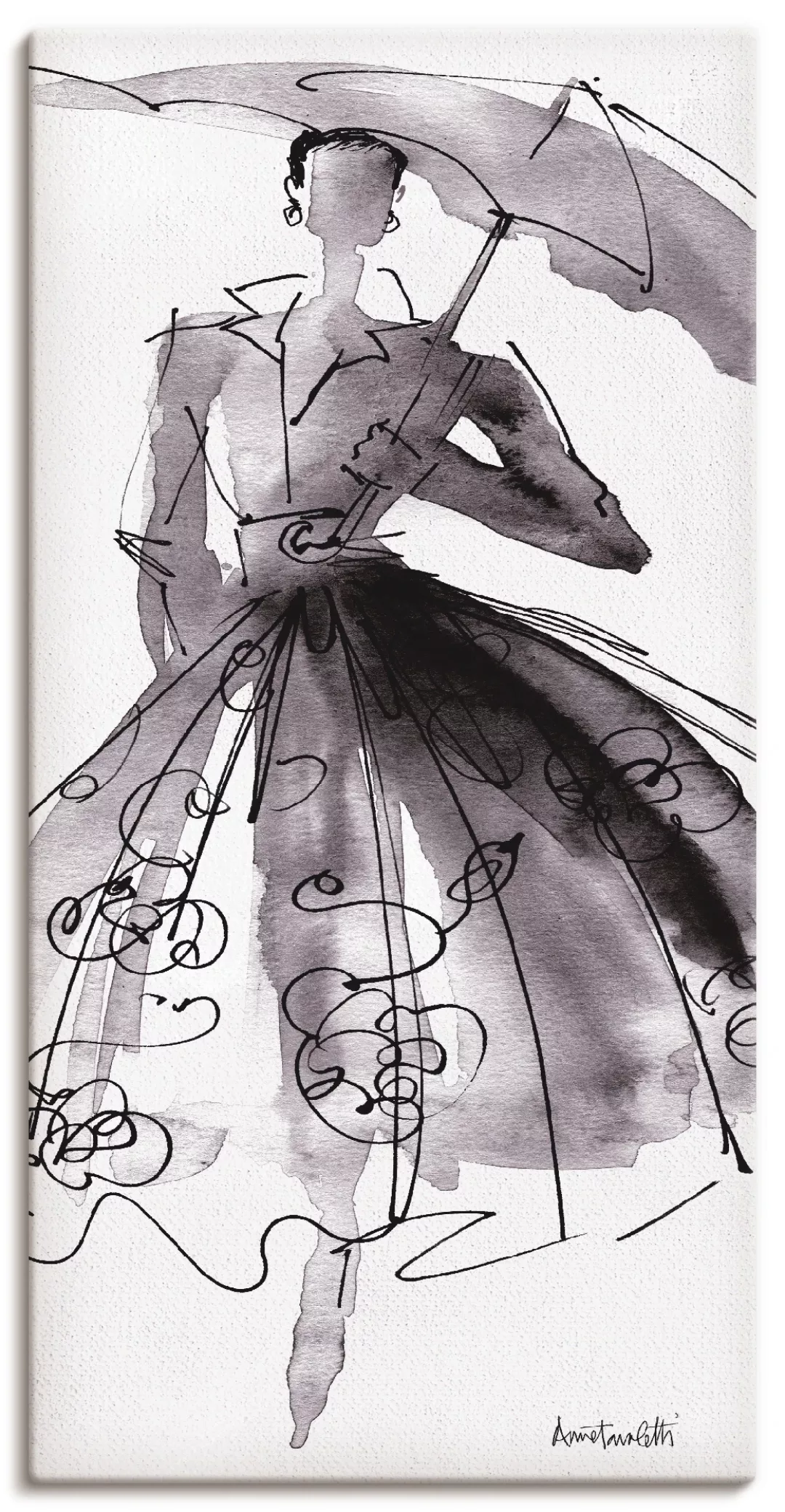 Artland Wandbild "Mode Skizzenbuch VI", Mode, (1 St.) günstig online kaufen