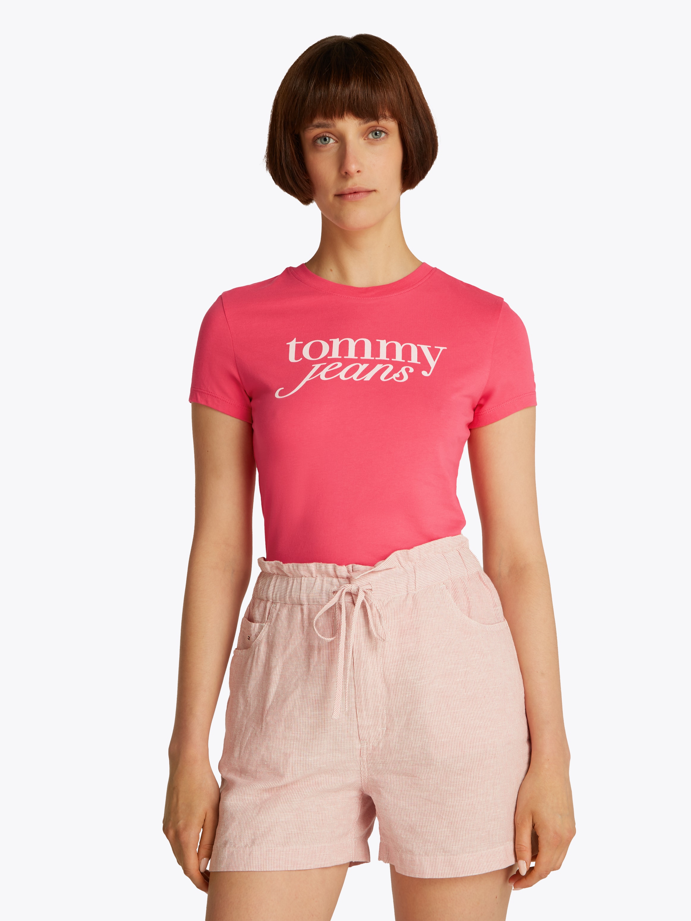 Tommy Jeans Curve Rundhalsshirt "Shirt TJW SLIM ESSENTIAL", in Großen Größe günstig online kaufen