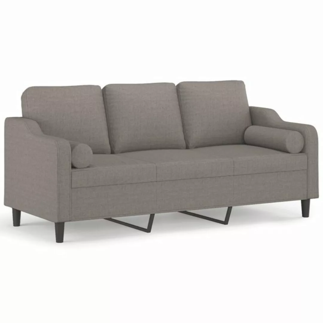 vidaXL Sofa Sofa mit Zierkissen Stoff, 180 cm, 3-Sitzer günstig online kaufen