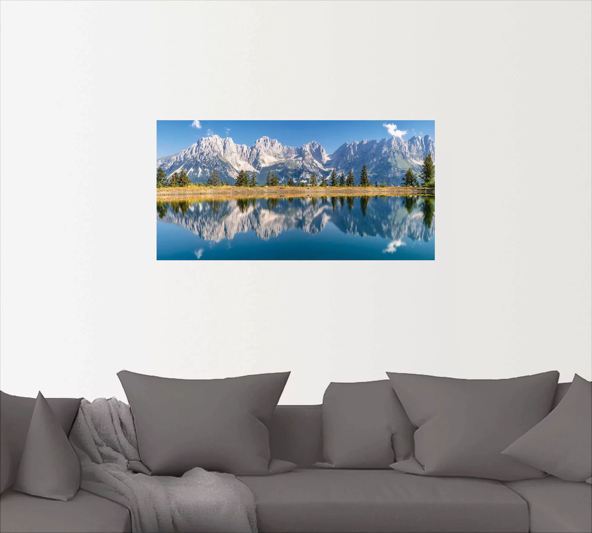 Artland Wandbild "Kaisergebirge Tirol", Berge & Alpenbilder, (1 St.), als A günstig online kaufen