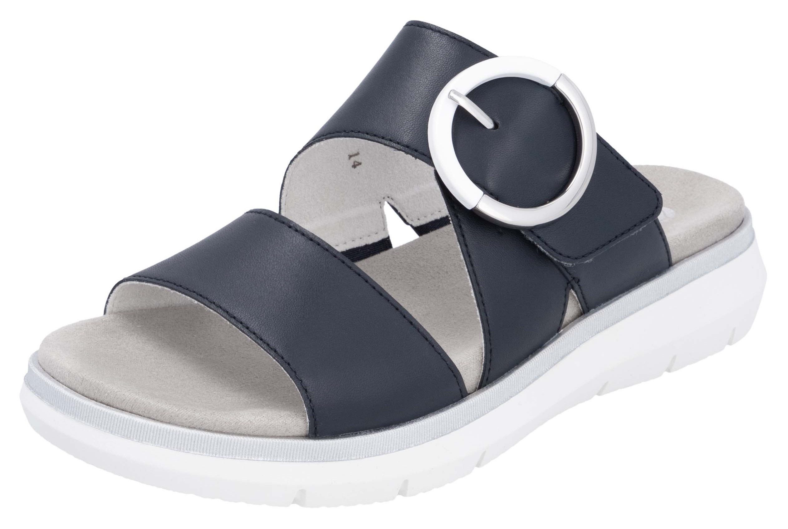 Remonte Pantolette, Keilabsatz, Sommerschuh, Bequemschuh mit Klettverschlus günstig online kaufen