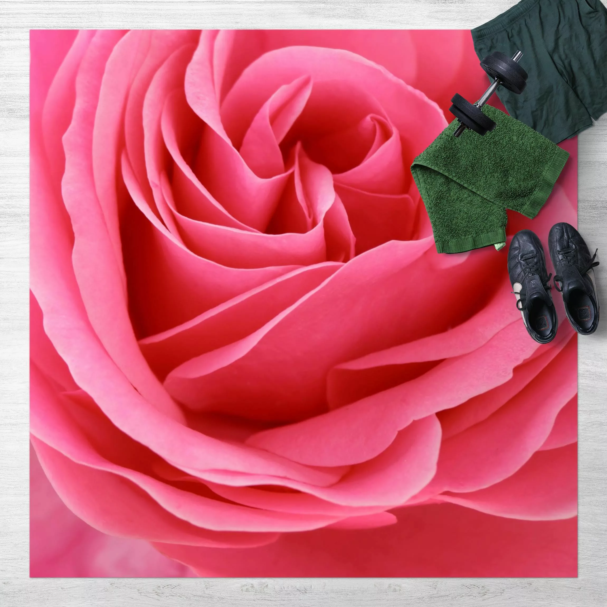 Vinyl-Teppich Lustful Pink Rose günstig online kaufen