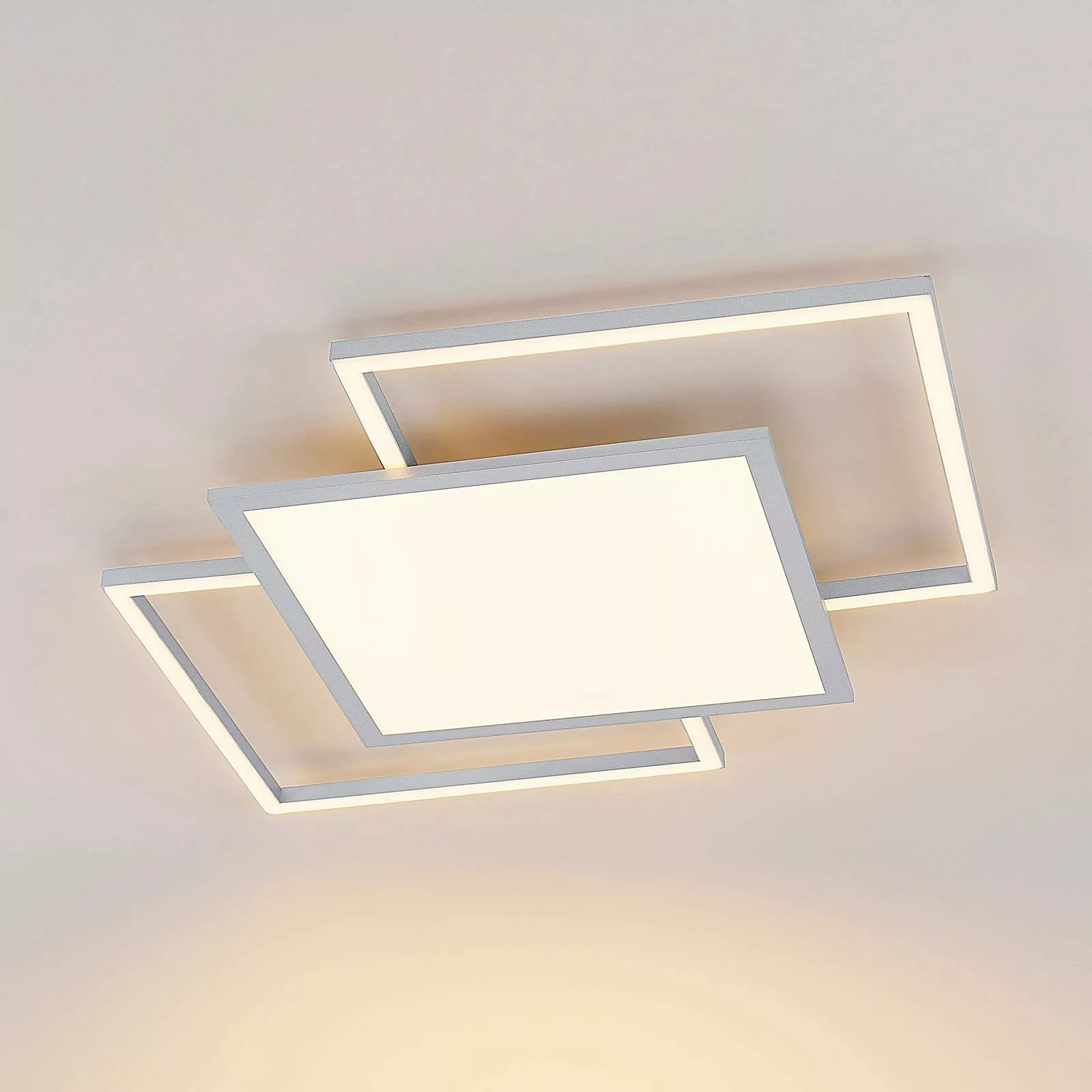 Lucande Ciaran LED-Deckenlampe, quadratisch, CCT günstig online kaufen