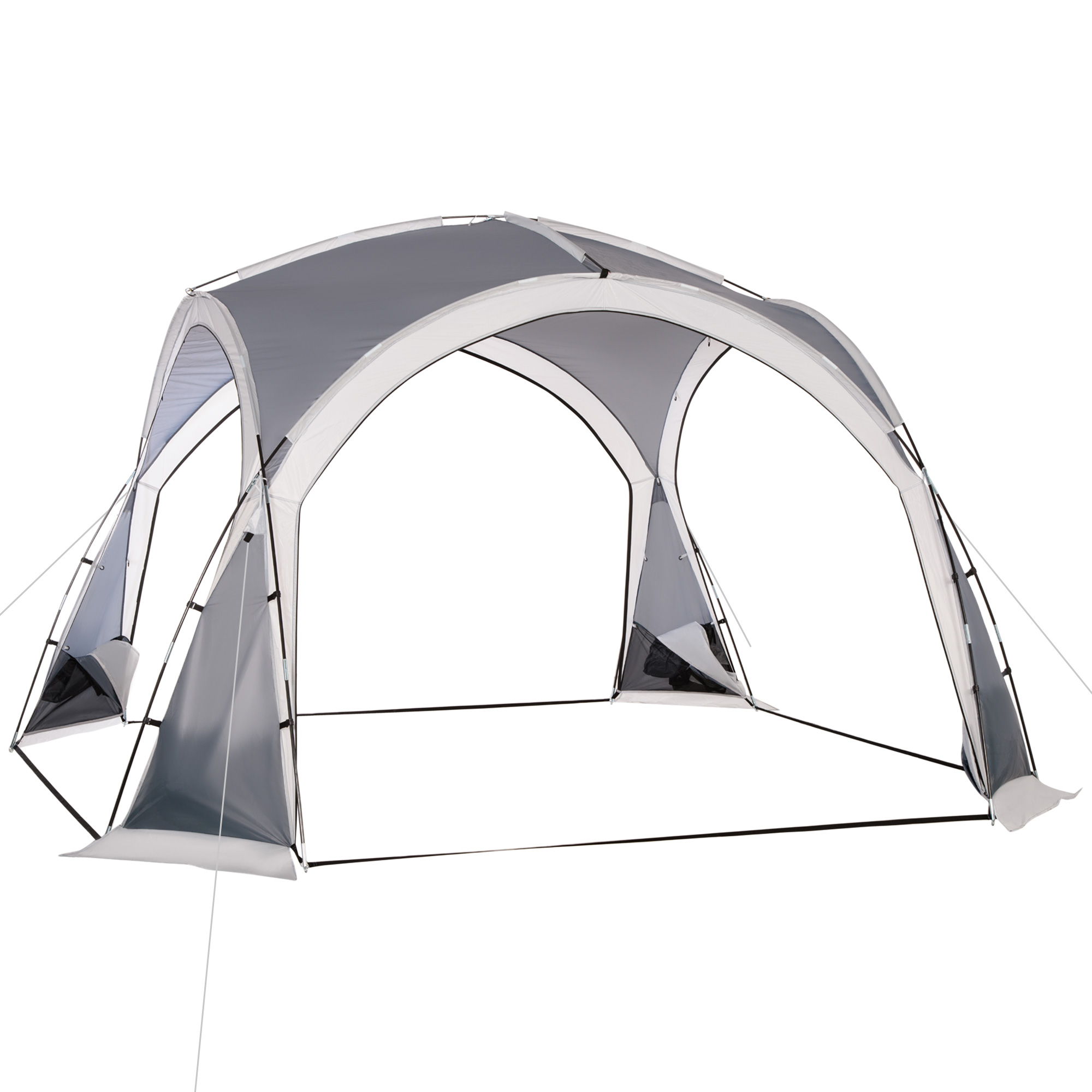 Outsunny Familien-Dome-Campingzelt für 6-8 Personen mit 4 Reißverschlusstür günstig online kaufen