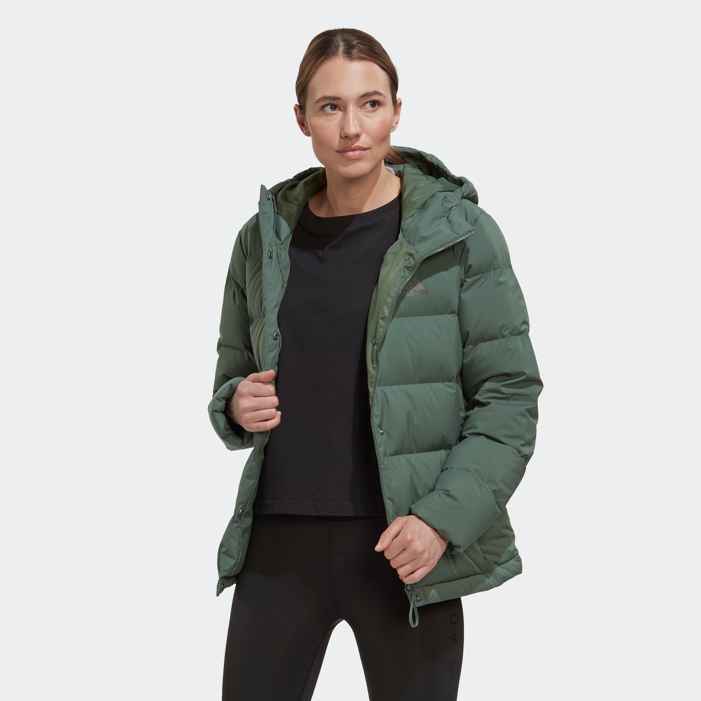 adidas Sportswear Outdoorjacke "HELIONIC HOODED DAUNENJACKE" günstig online kaufen