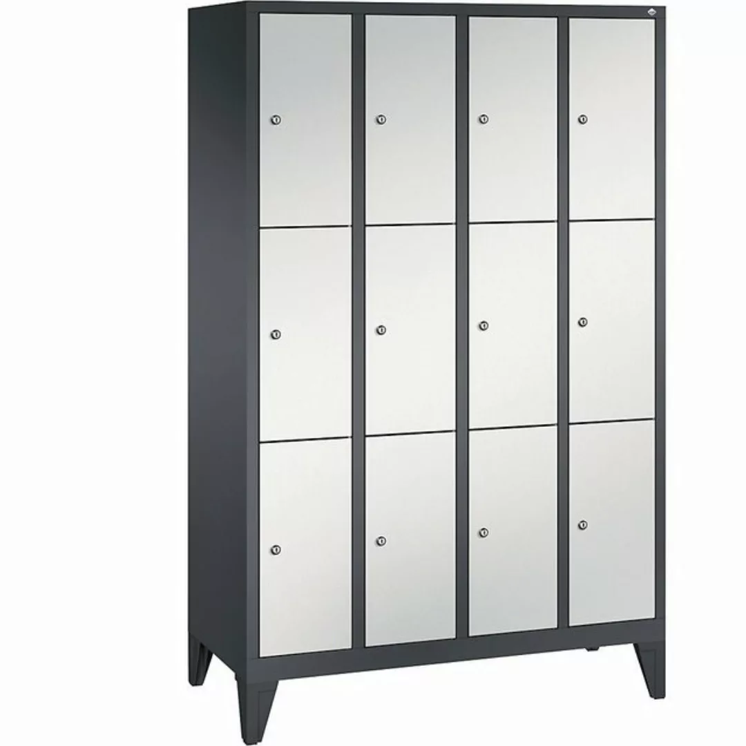 C+P Garderobenschrank Breite: 1190 mm x Tiefe: 500 mm x Höhe: 1850 mm schwa günstig online kaufen