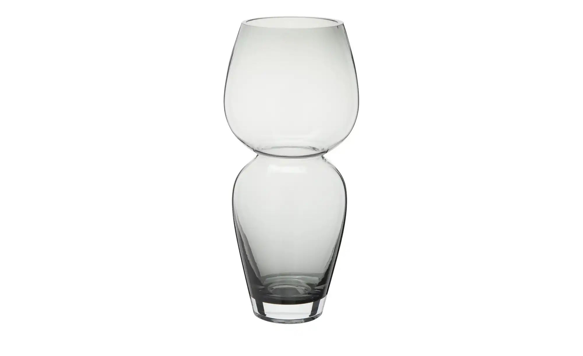 HOME STORY Vase   ¦ grau ¦ Glas ¦ Maße (cm): B: 15 H: 34 Accessoires > Vase günstig online kaufen