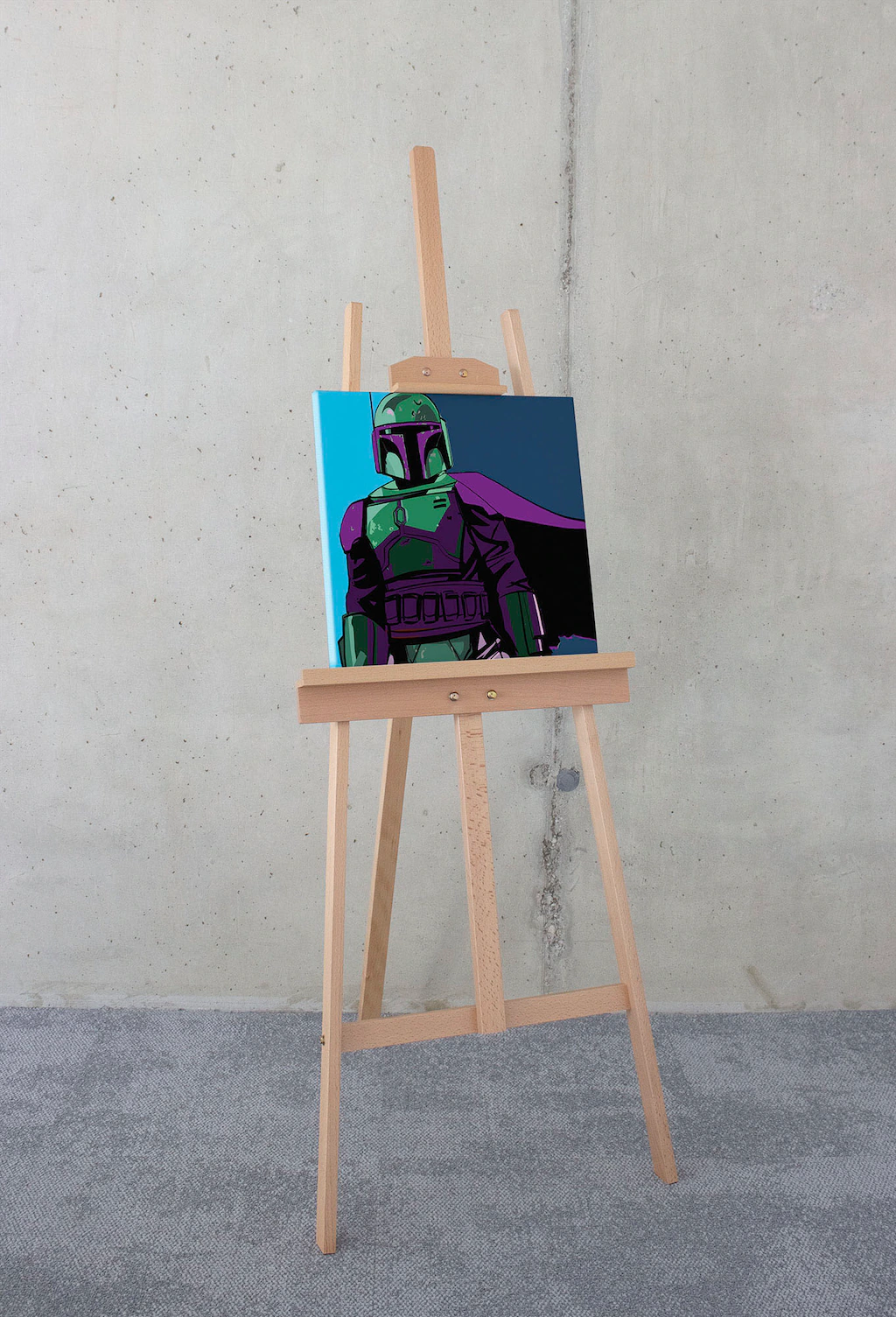 Komar Leinwandbild "Star Wars Cyberart by Boba Fett - Größe 40 x 40 cm", Di günstig online kaufen