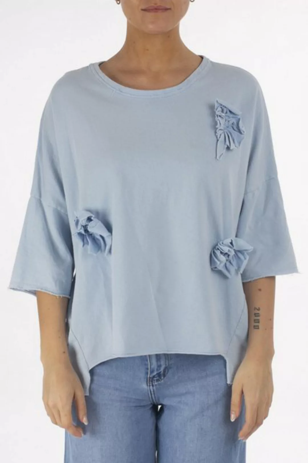 La Strada Sweatshirt mit 3D-Blumen günstig online kaufen