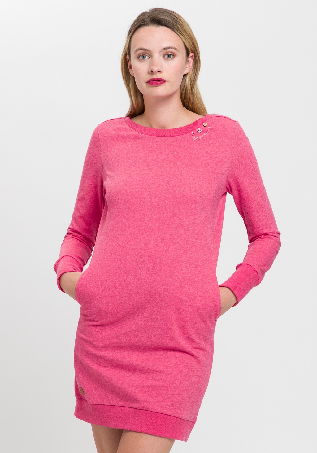 Ragwear Sweatkleid MENITA O mit veganer 3 Knopf-Applikation günstig online kaufen