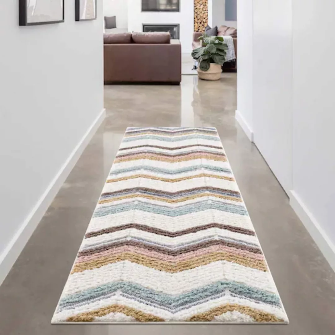 Carpet City Hochflor-Teppich »Focus 3009«, rechteckig günstig online kaufen