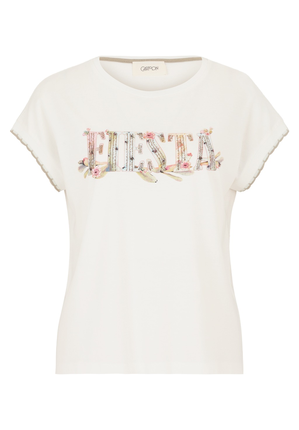 Cartoon Kurzarmshirt "Cartoon Damen Casual-Shirt mit Rundhalsausschnitt", ( günstig online kaufen
