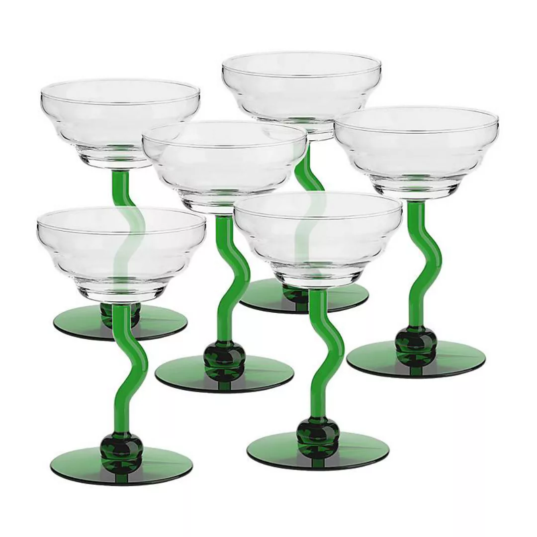 Eiscremeglas 6er-Set Molise Bambini 20cm grün günstig online kaufen