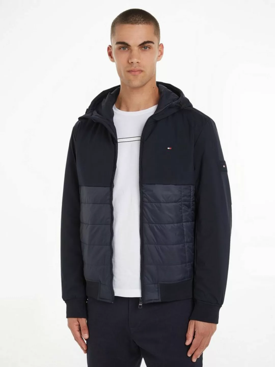 Tommy Hilfiger Steppjacke CL MIX MEDIA HOODED JACKET günstig online kaufen