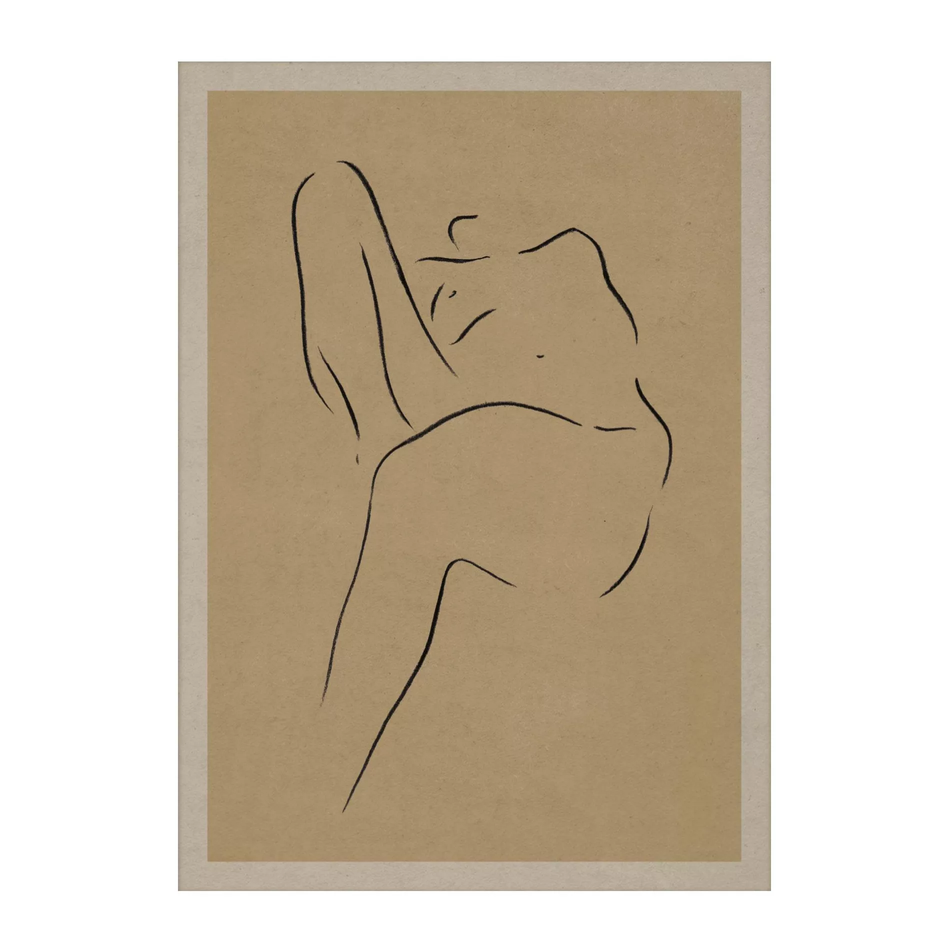 Paper Collective - Grace II Kunstdruck 50x70cm - beige, braun, schwarz/BxH günstig online kaufen