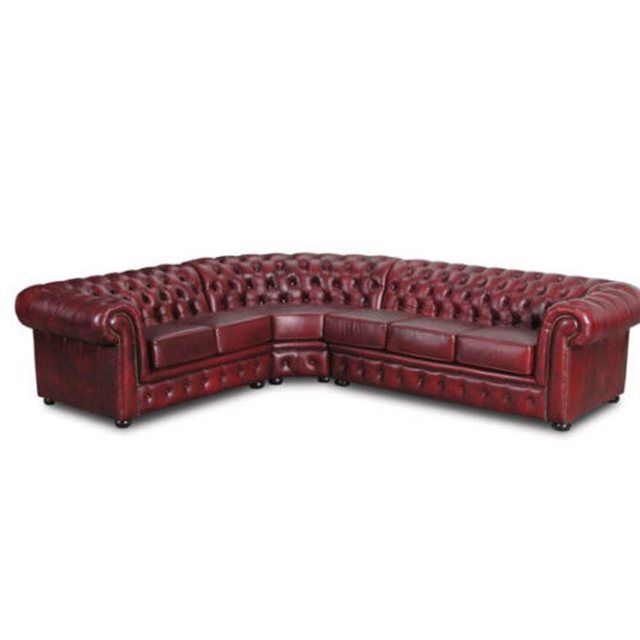 JVmoebel Ecksofa Ecksofa Couch Polster Eckgarnitur Eck Chesterfield 100% Le günstig online kaufen