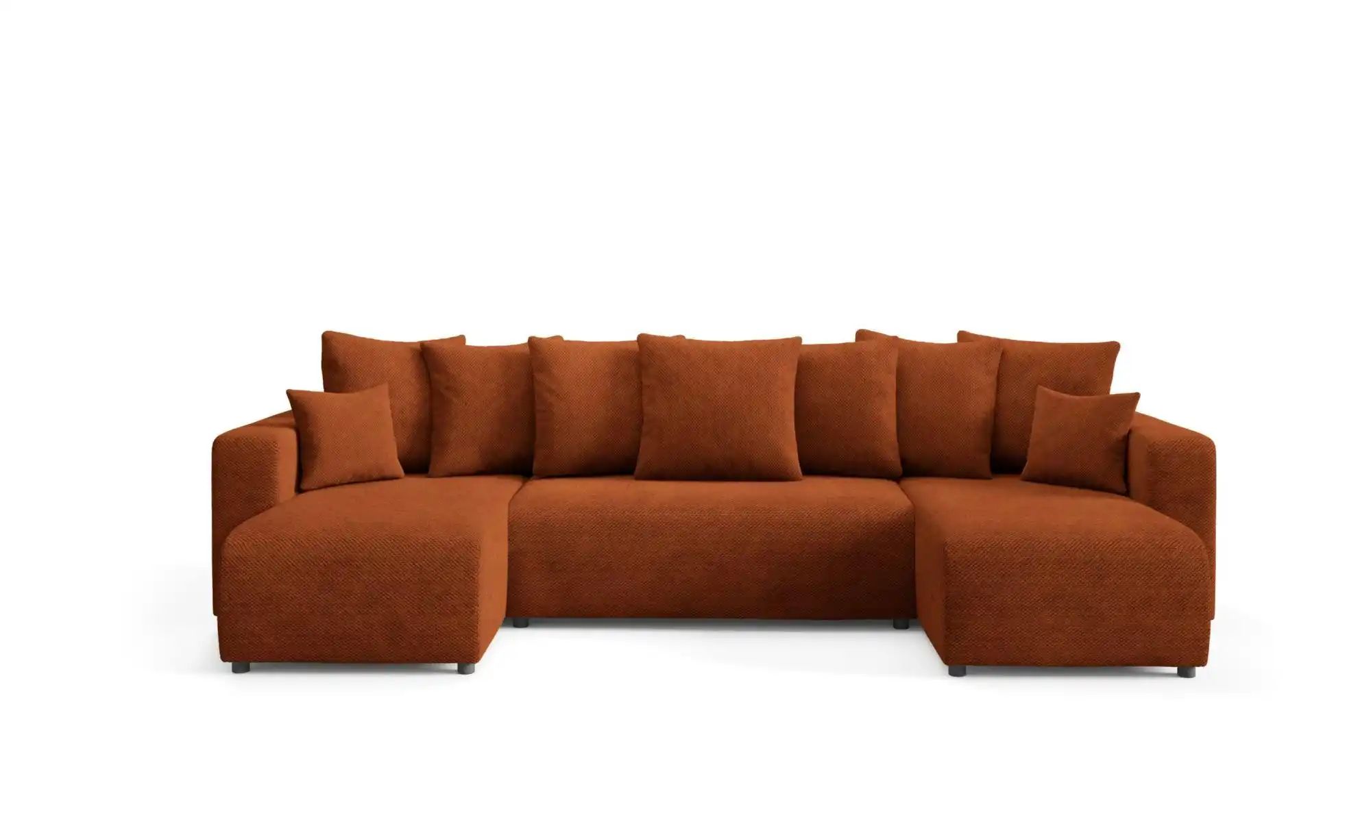 Wohnlandschaft EVORA U Beige   ¦ kupfer ¦ Maße (cm): B: 318 H: 88 Polstermö günstig online kaufen