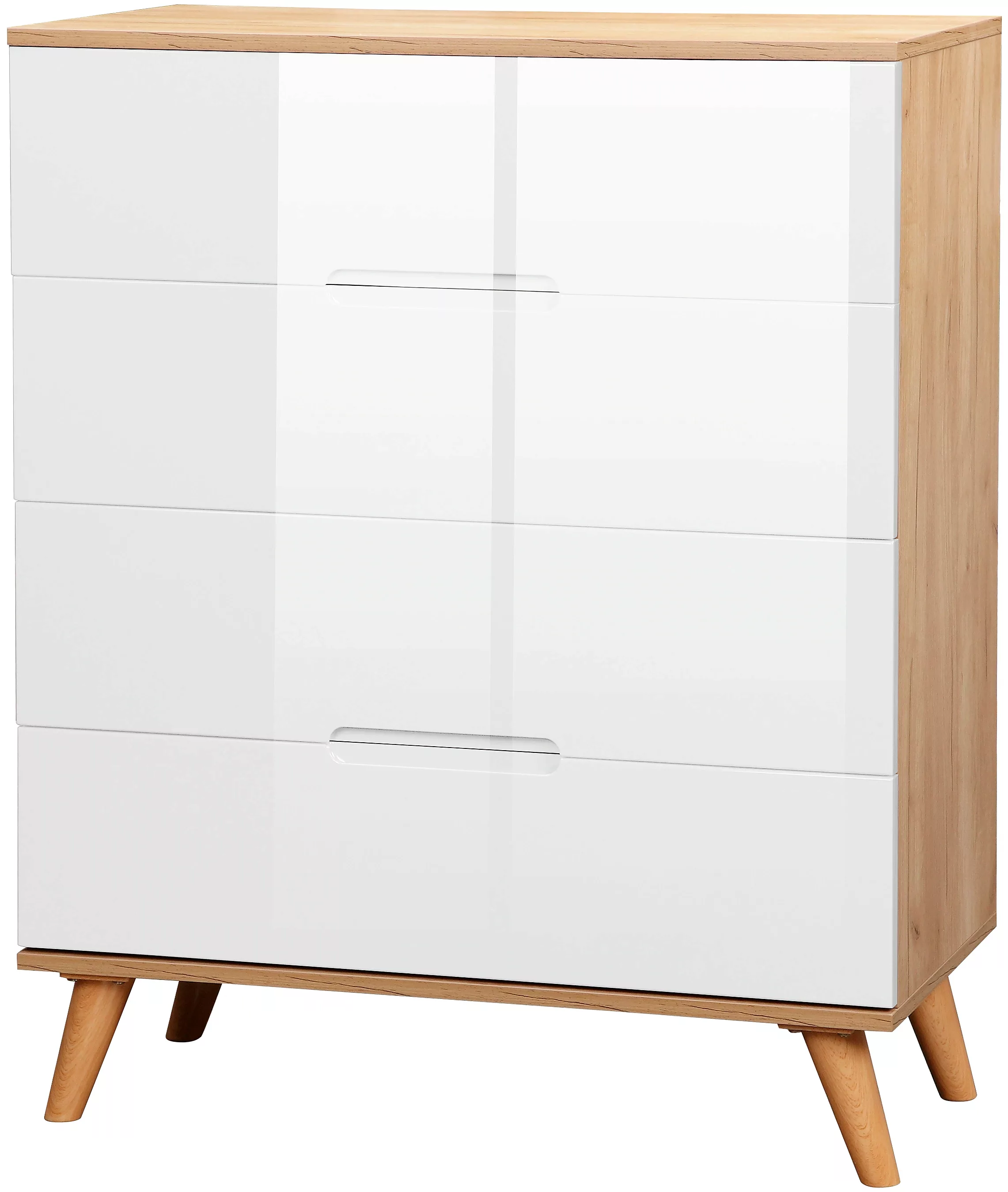 andas Schubkastenkommode "Lund Schlafzimmerschrank Wäscheschrank mit hochgl günstig online kaufen