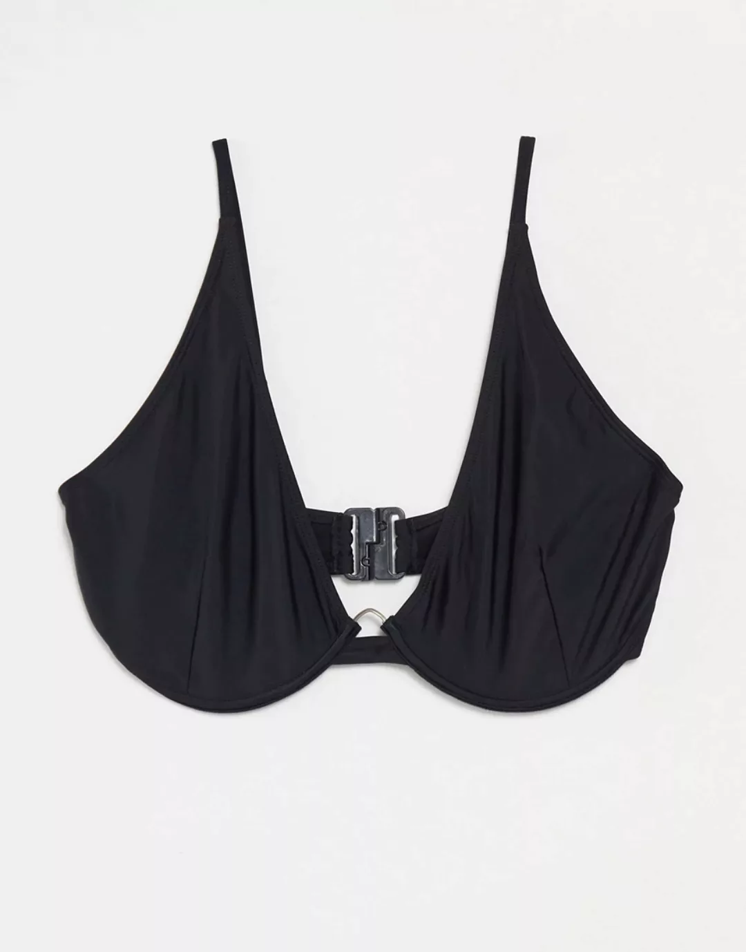 Missguided – Mix & Match – Schwarzes Bikinioberteil für die größere Brust m günstig online kaufen