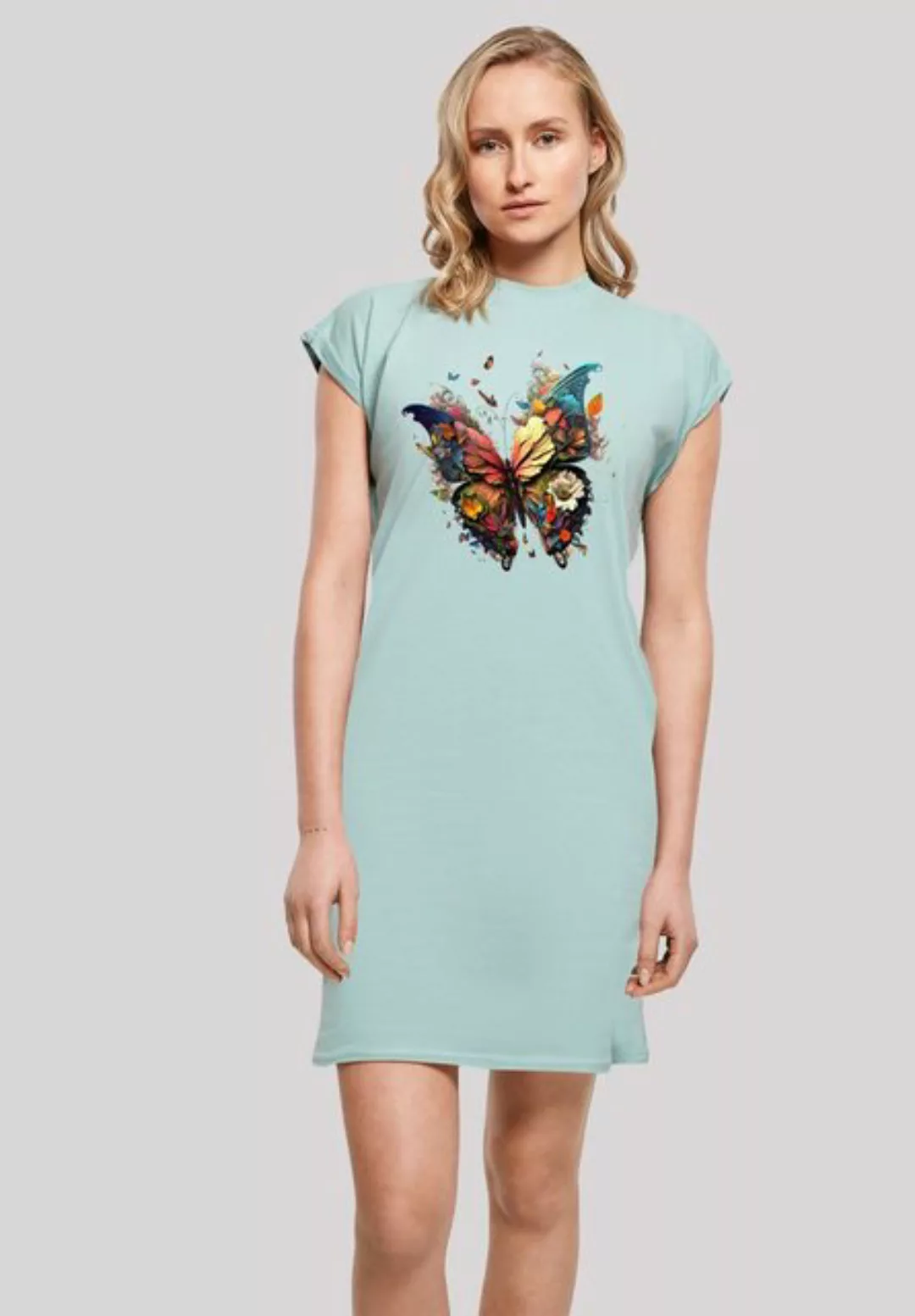 F4NT4STIC Shirtkleid Schmetterling Bunt Print günstig online kaufen