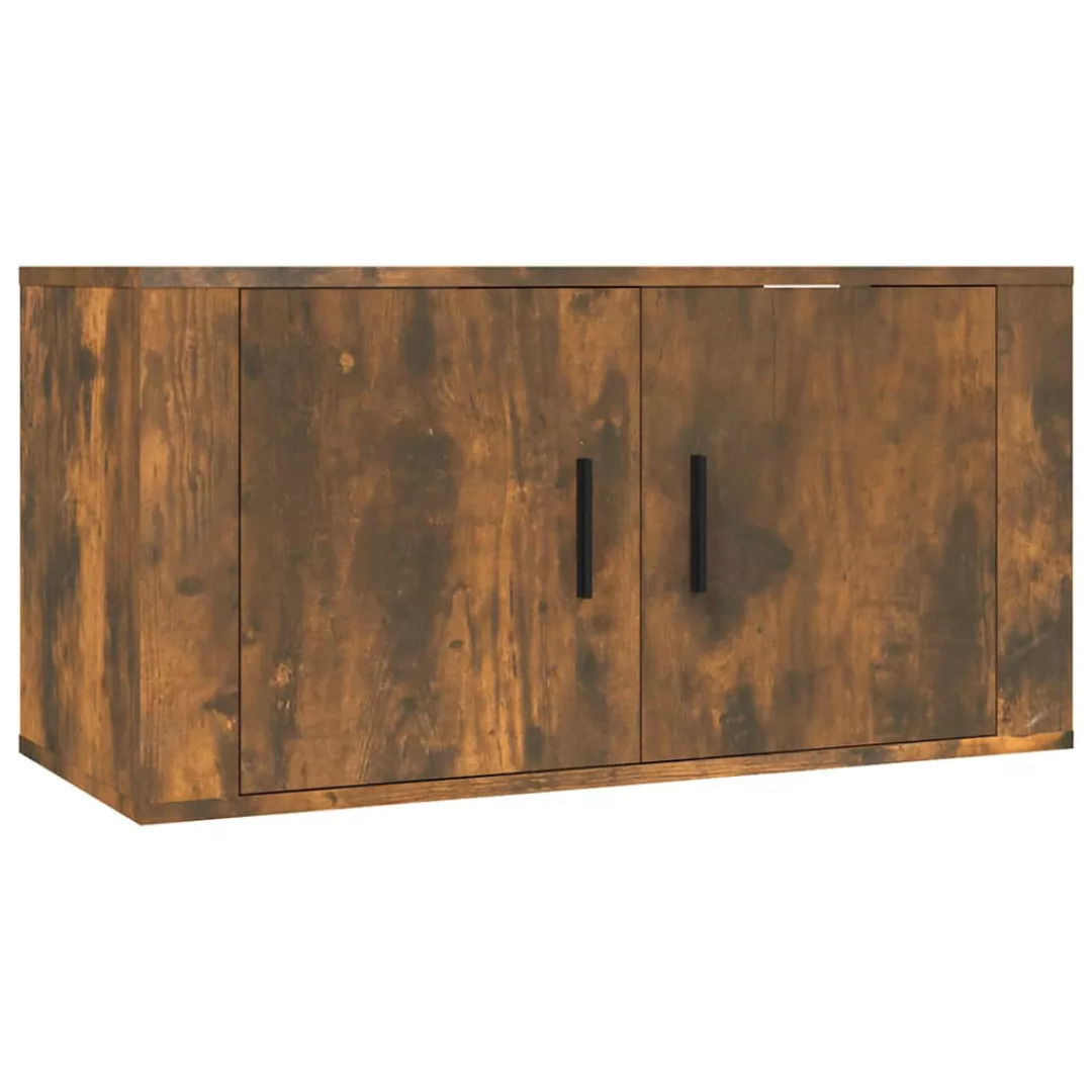 Vidaxl Tv-wandschrank Räuchereiche 80x34,5x40 Cm günstig online kaufen