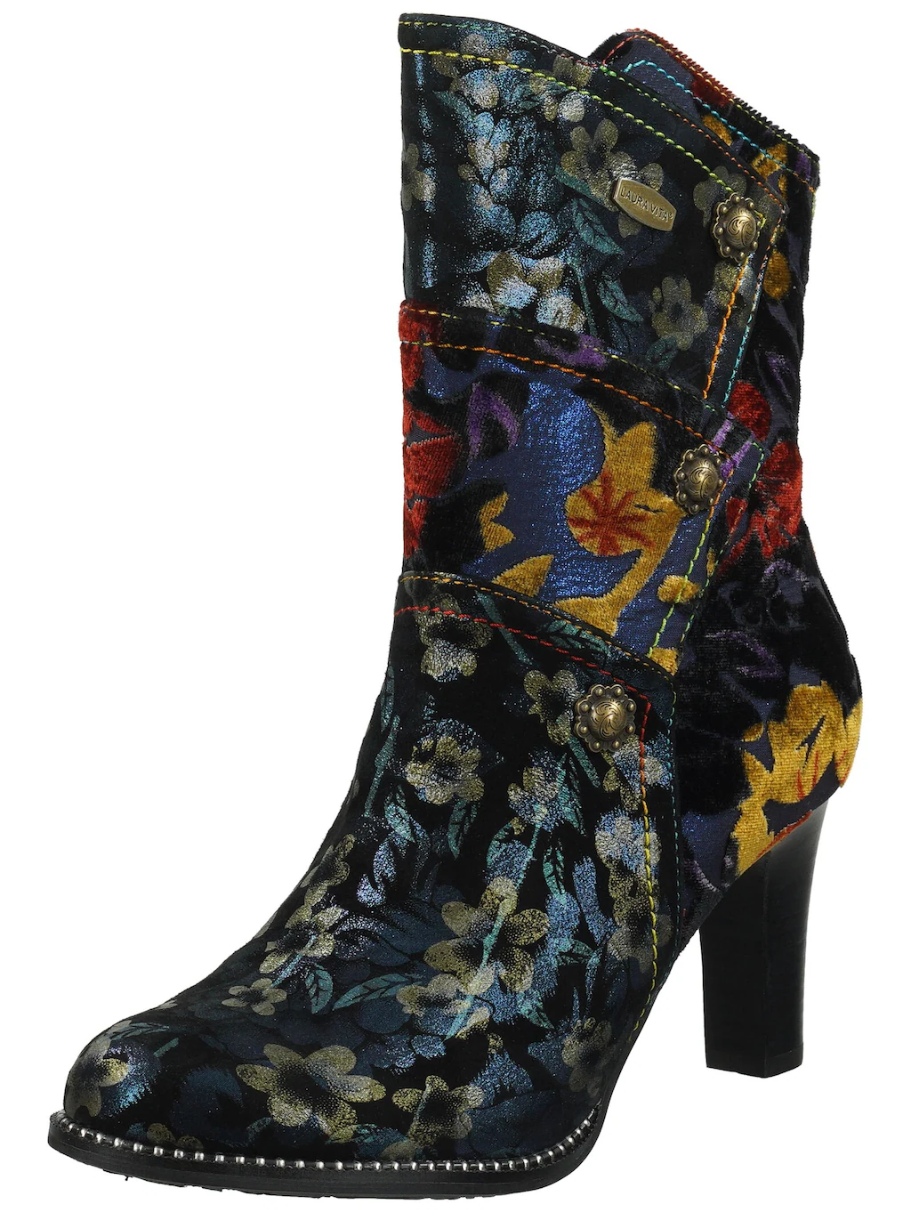 LAURA VITA High-Heel-Stiefelette "LAURA VITA Stiefelette Leder/Textil" günstig online kaufen