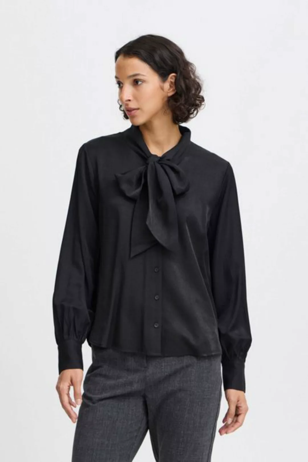 b.young Langarmbluse BYHANYO BOW SHIRT - verspielte Bluse günstig online kaufen