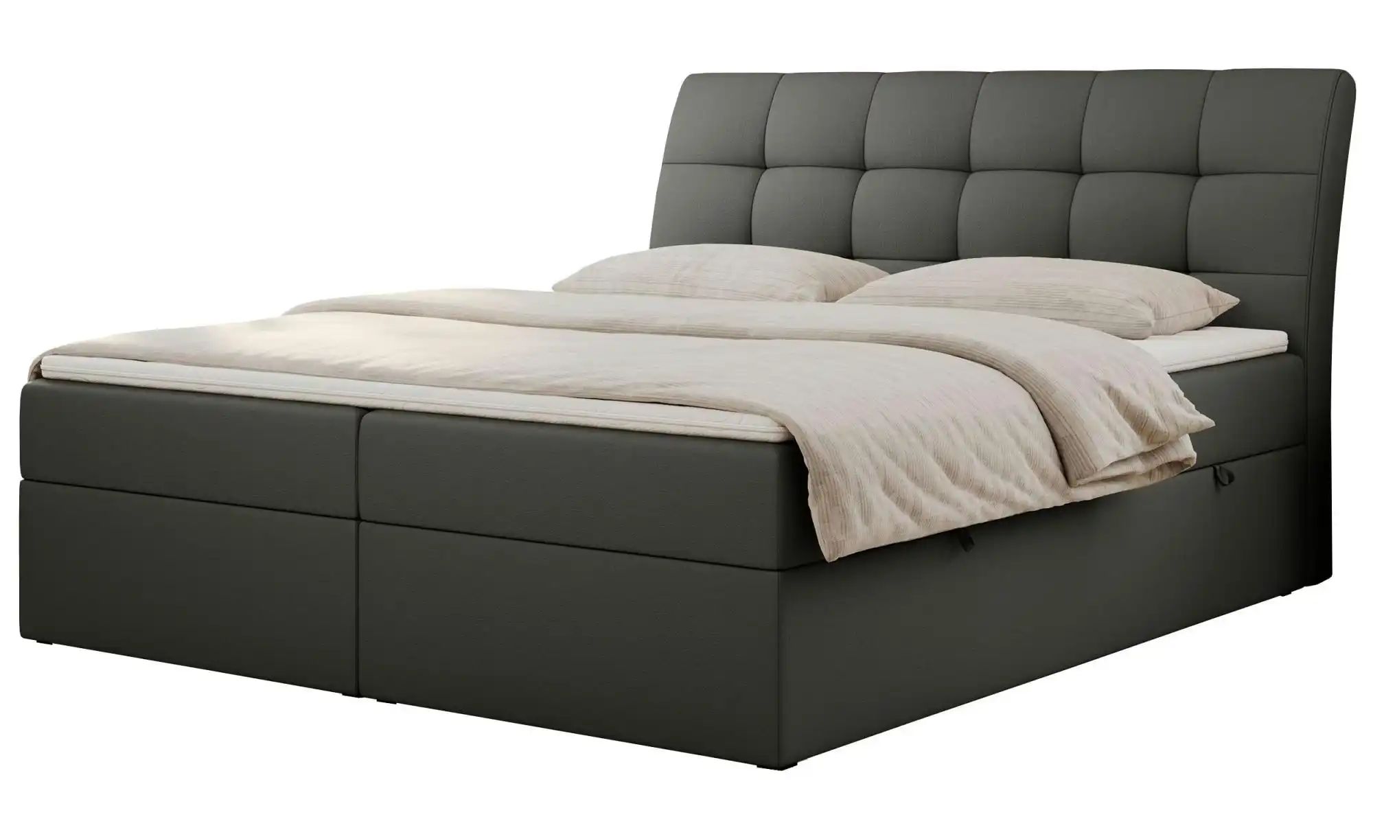 Boxbett mit Bettkasten Diegos ¦ grau ¦ Maße (cm): B: 160 H: 118 Betten > Ko günstig online kaufen