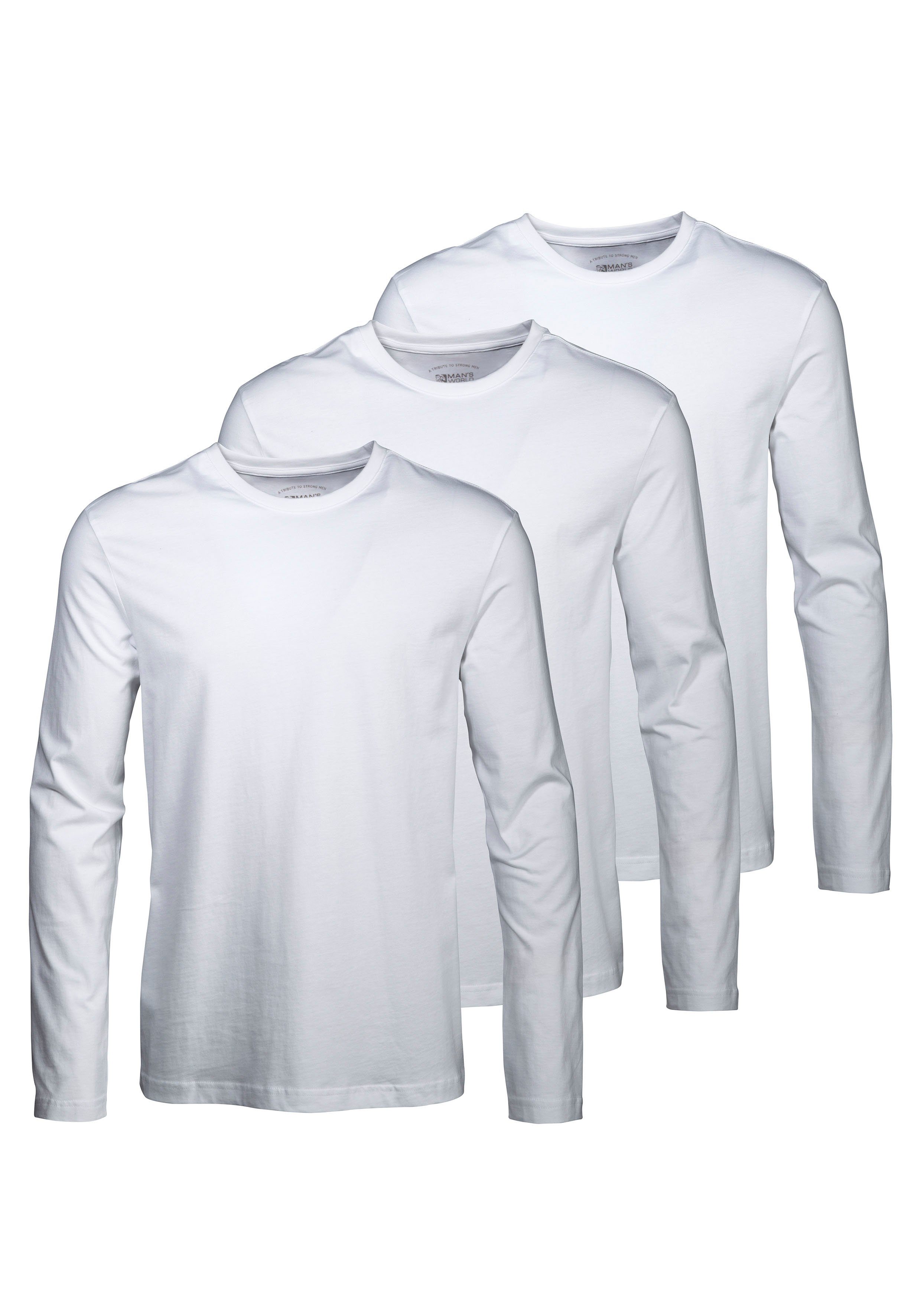 Man's World Langarmshirt neue Farbe ! günstig online kaufen
