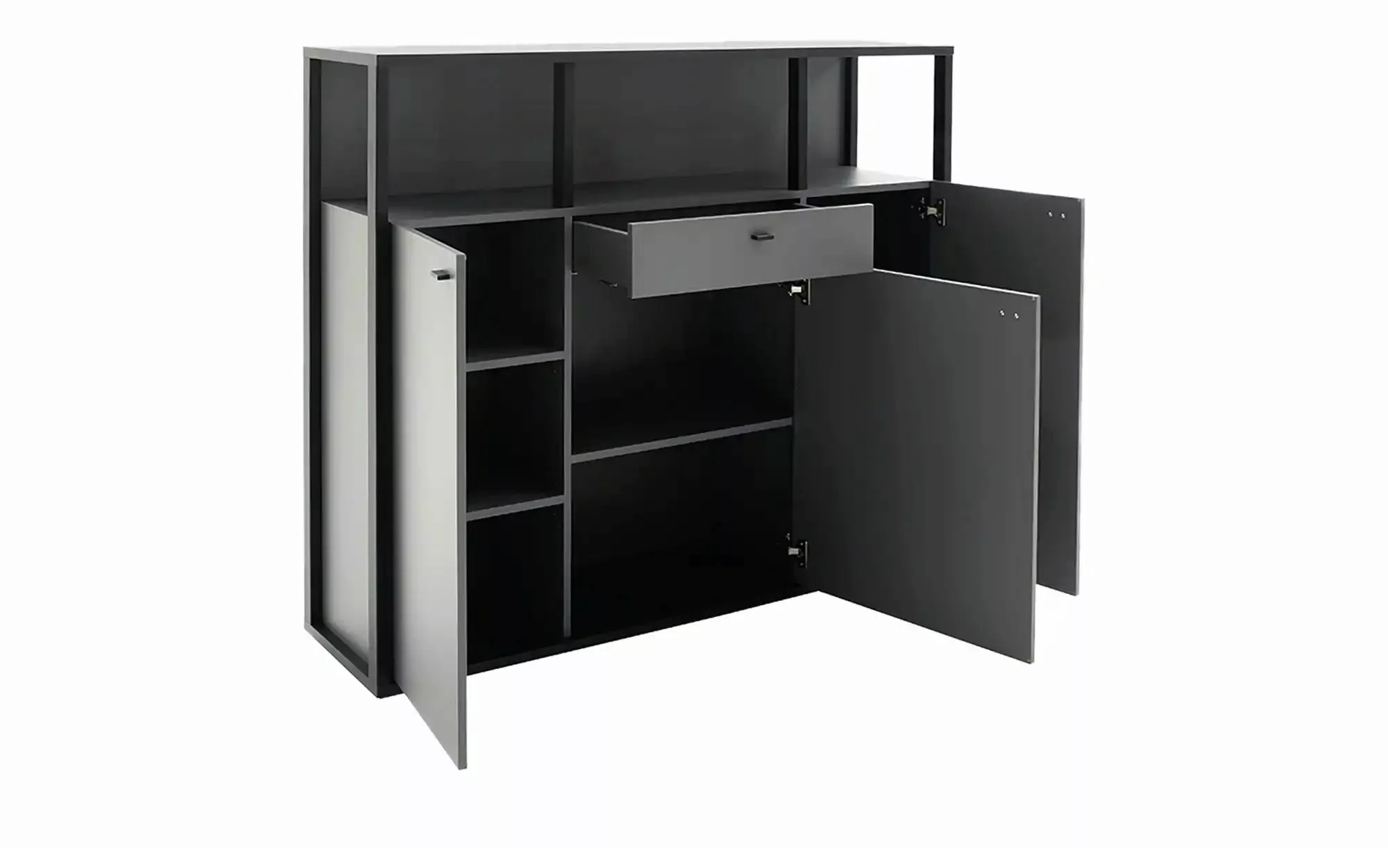 Highboard  Cadros ¦ grau ¦ Maße (cm): B: 145 H: 121 T: 37 Kommoden & Sidebo günstig online kaufen