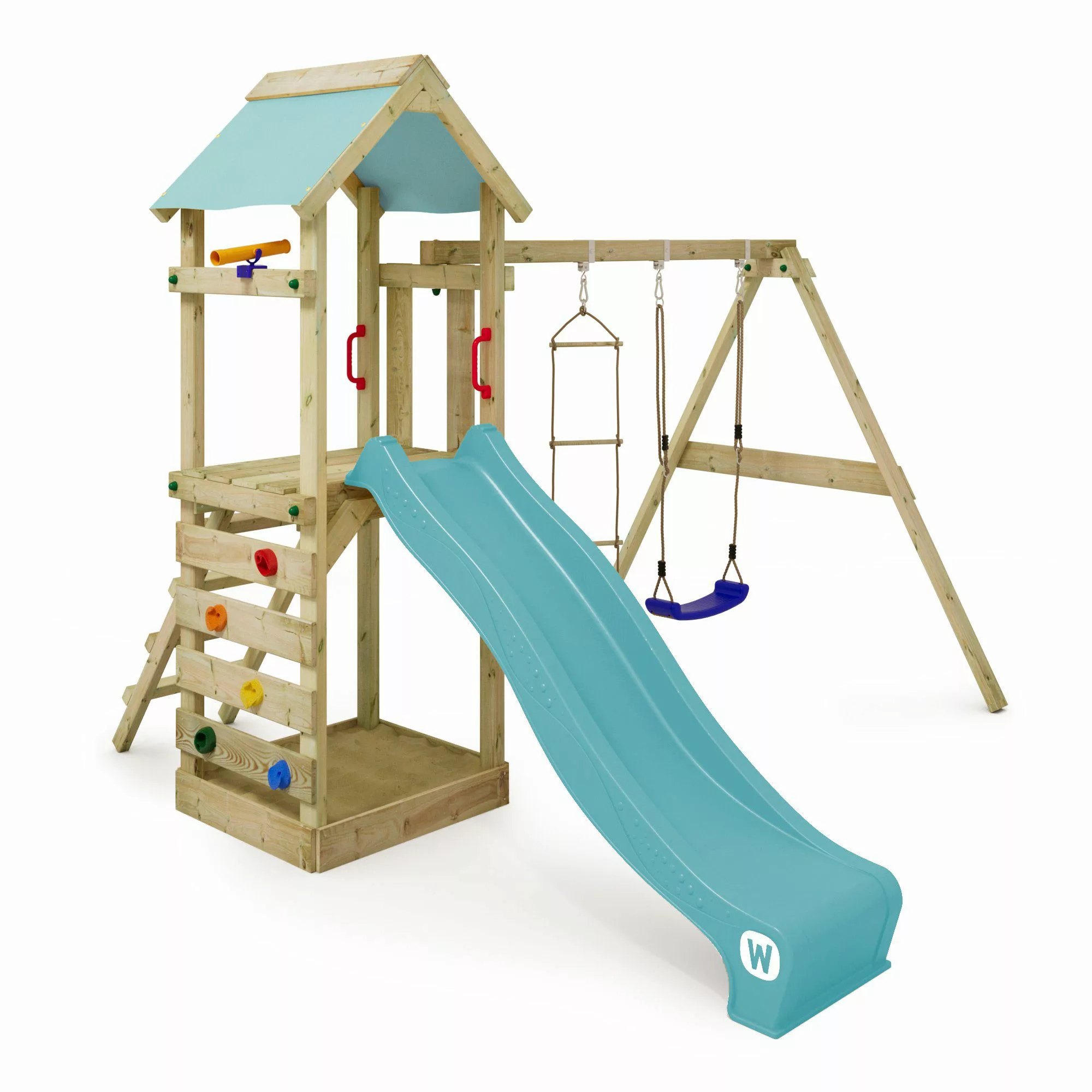 Wickey Spielturm FreeFlyer – Klettergerüst mit günstig online kaufen