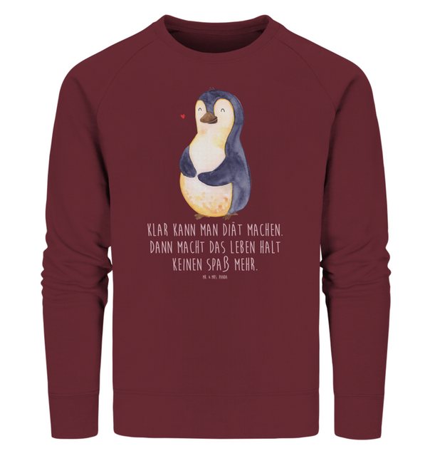 Mr. & Mrs. Panda Longpullover Größe M Pinguin Diät - Burgundy - Geschenk, A günstig online kaufen