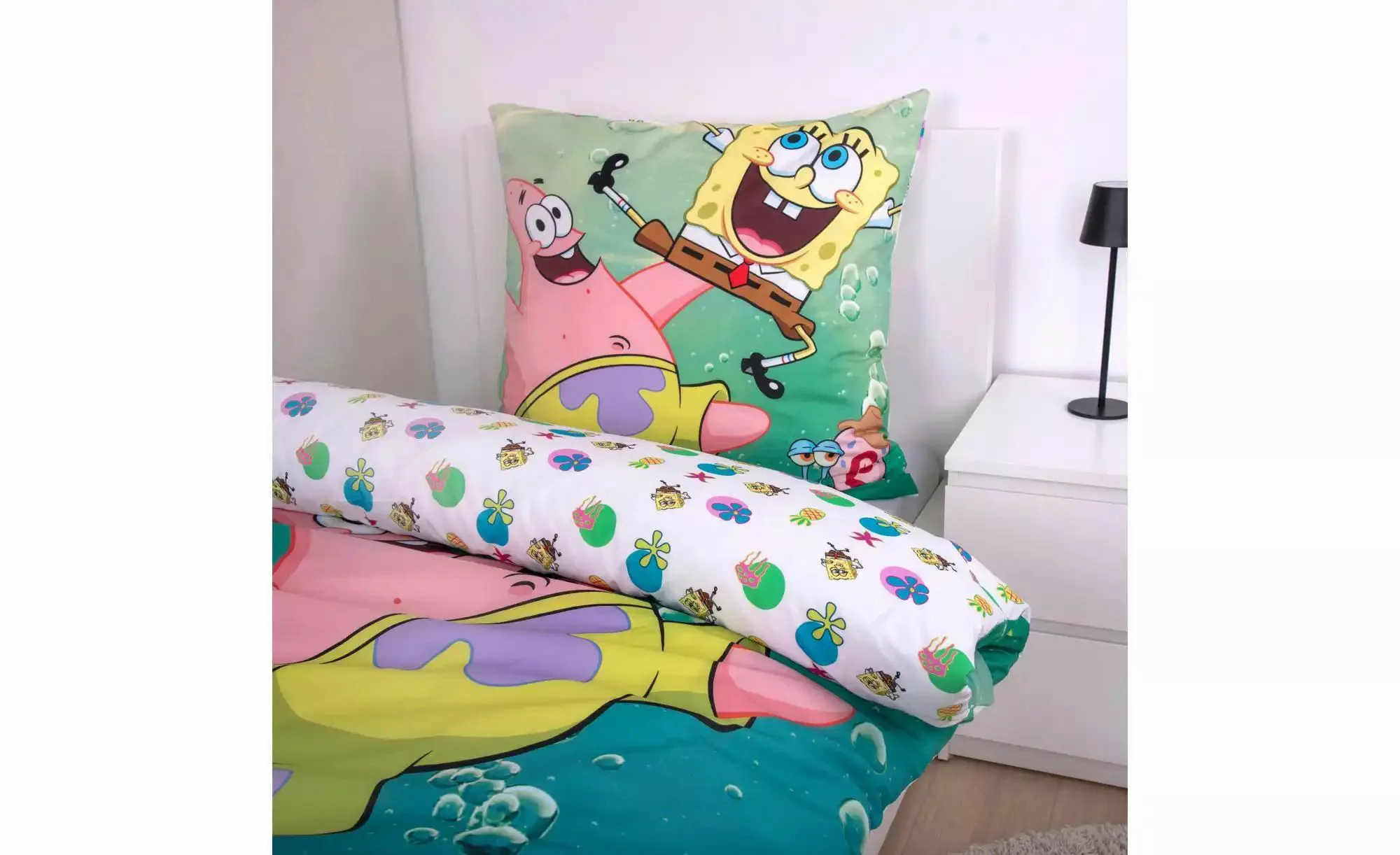 Bettwäsche-Set Spongebob   ¦ mehrfarbig ¦ Maße (cm): B: 135 H: 1 Bettwaren günstig online kaufen