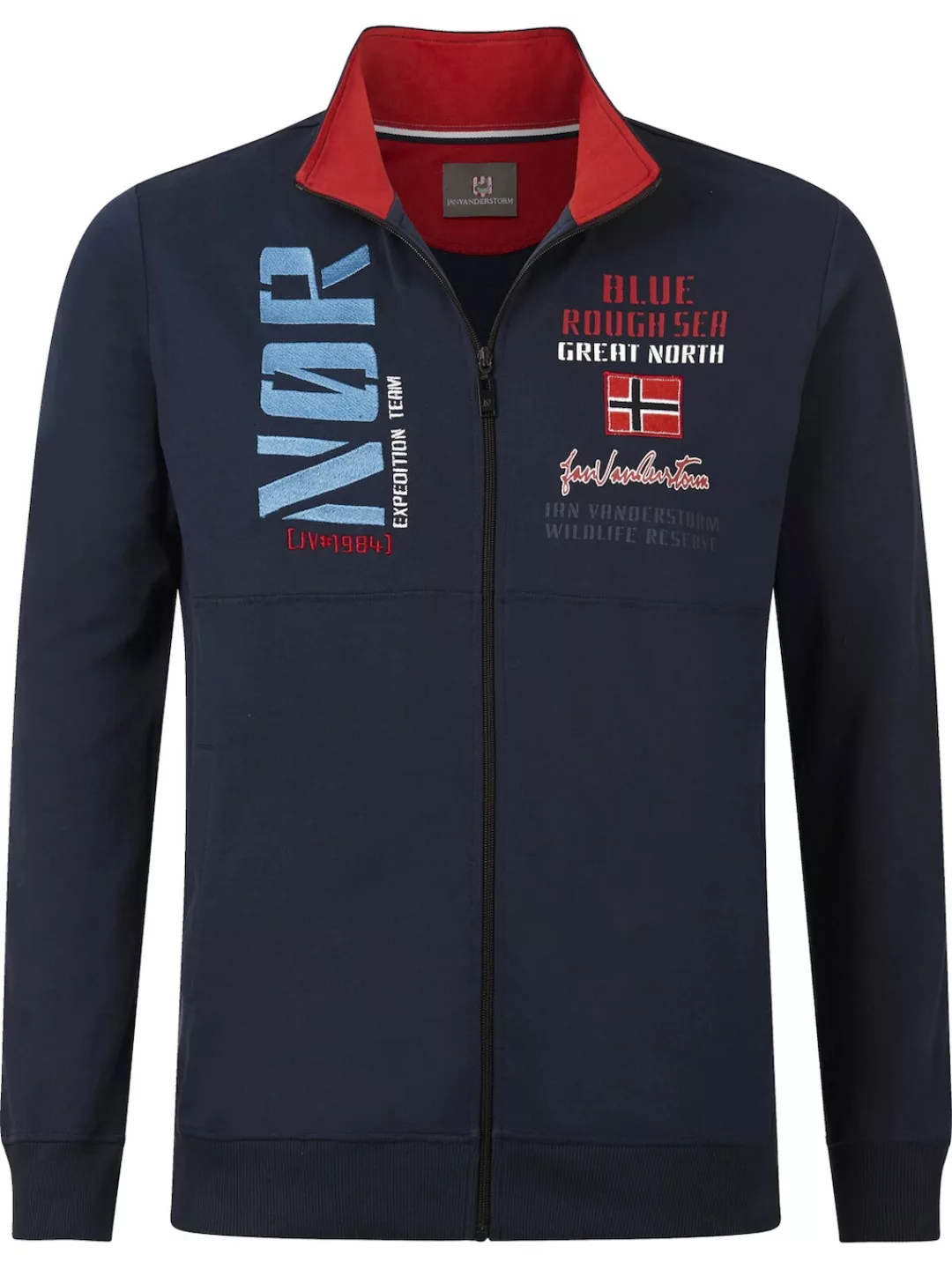 Jan Vanderstorm Sweatjacke "Sweatjacke TJARKE" günstig online kaufen