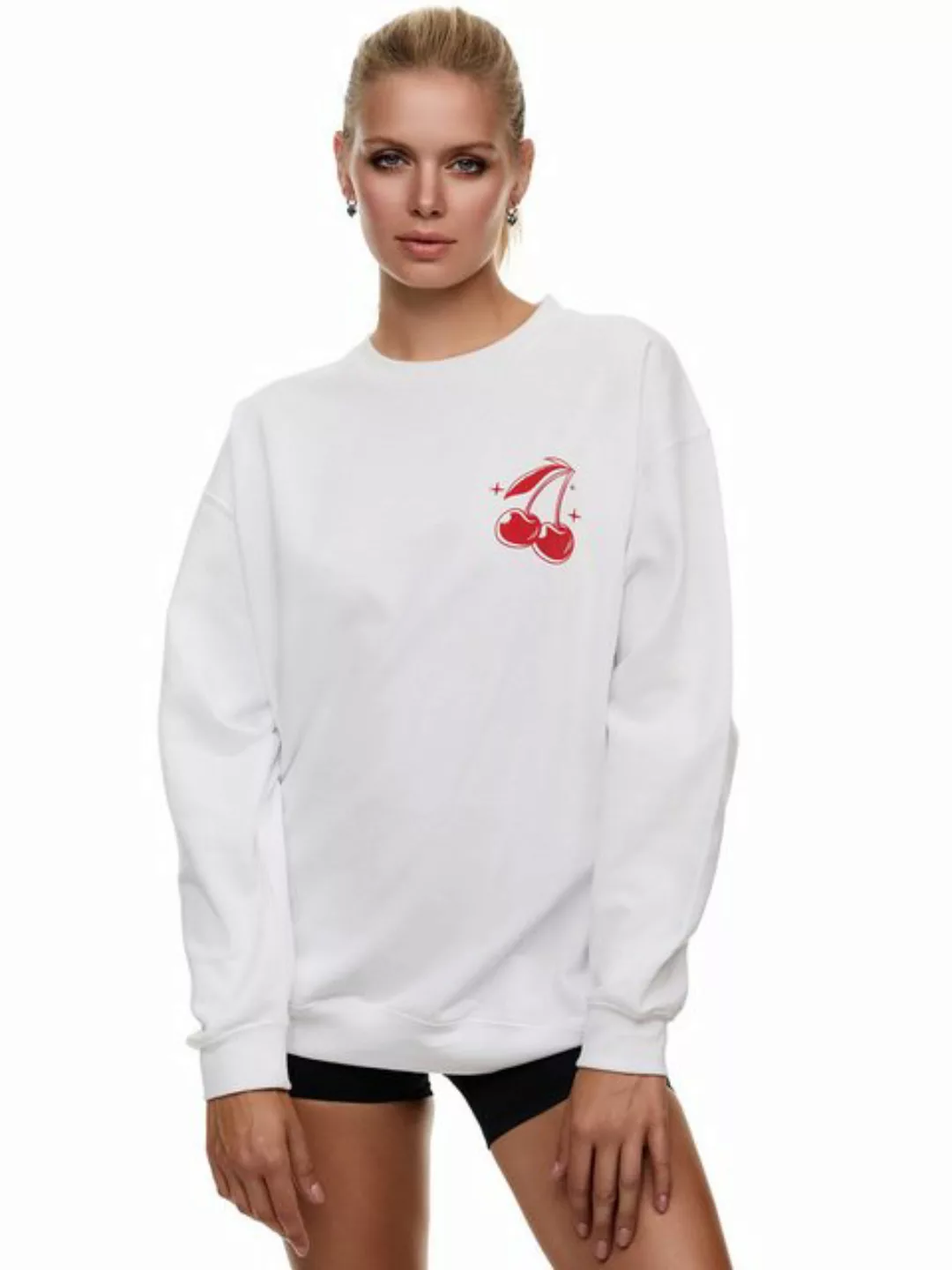 Worldclassca Sweatshirt Worldclassca Oversized Sweatshirt Print Langarm Pul günstig online kaufen