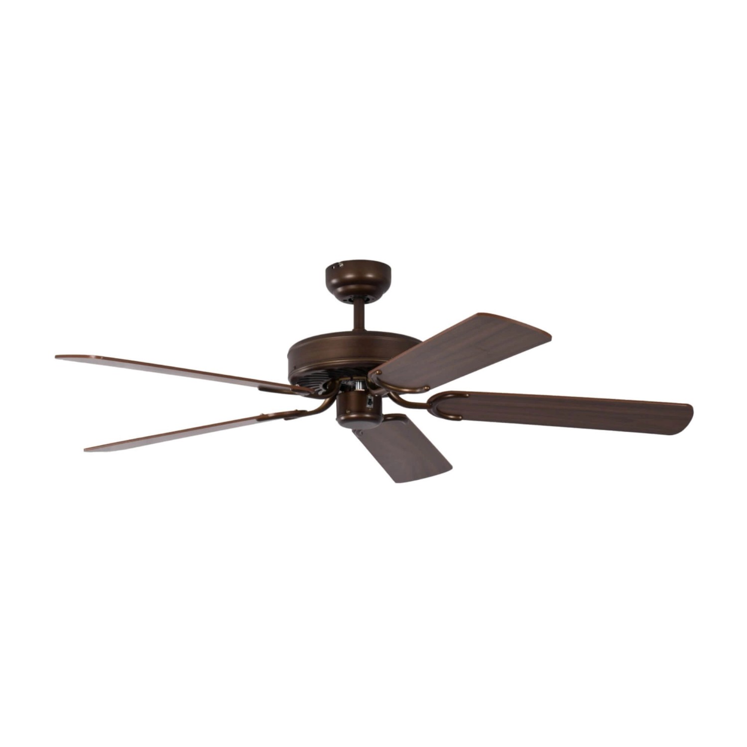 Pepeo Deckenventilator Potkuri Aged Bronze - Mahagoni 132 cm mit Zugkette günstig online kaufen