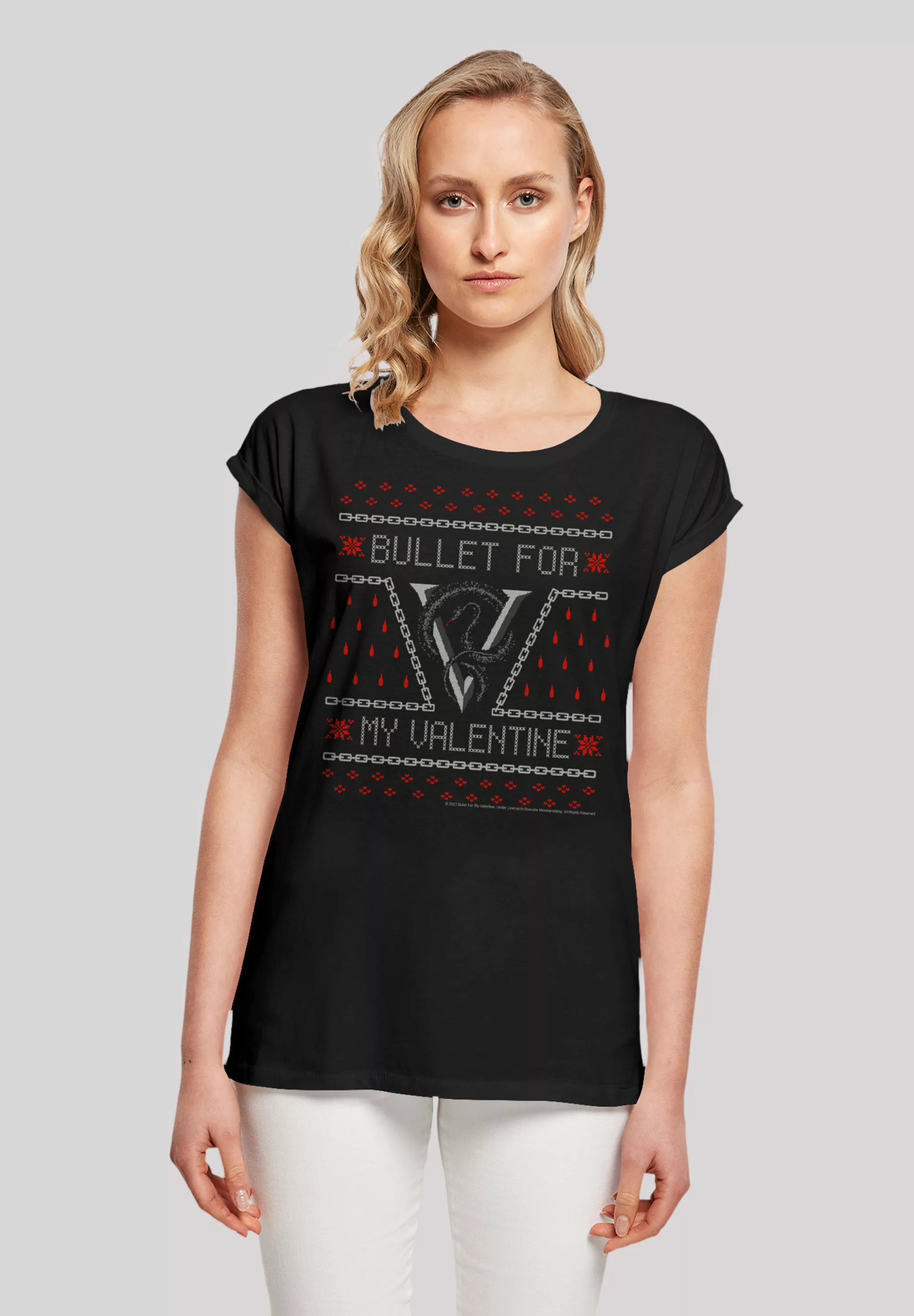 F4NT4STIC T-Shirt "Bullet for my Valentine Metal Band Christmas", Premium Q günstig online kaufen